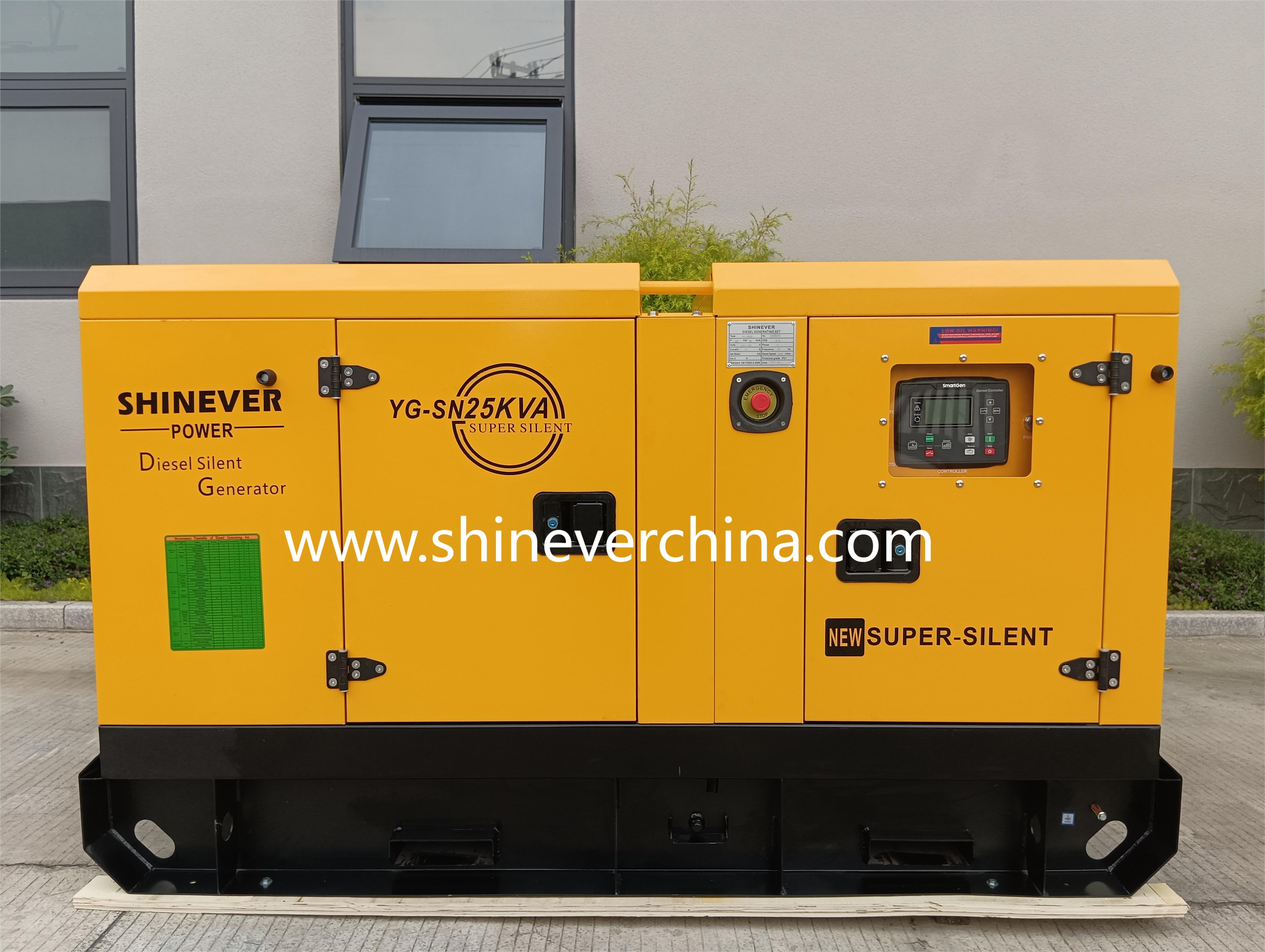 Shinever 柴油发电机组20KW/25KVA 潍柴康明斯帕金斯发电机 Diesel Generator