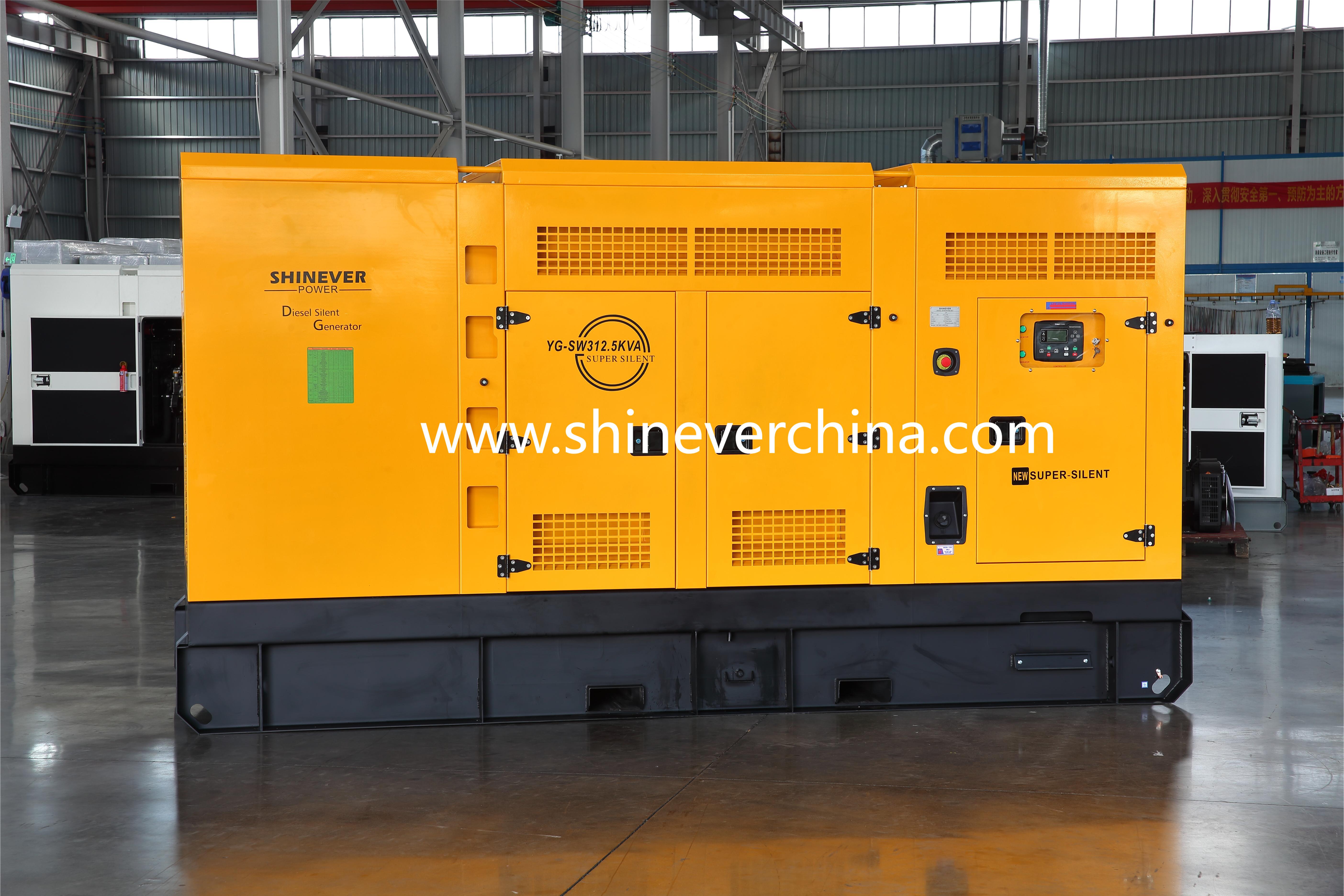 Shinever 潍柴250KW/312KVA 柴油发电机组 全铜无刷发电机 备用电源 潍柴动力发电机柴油发电机组