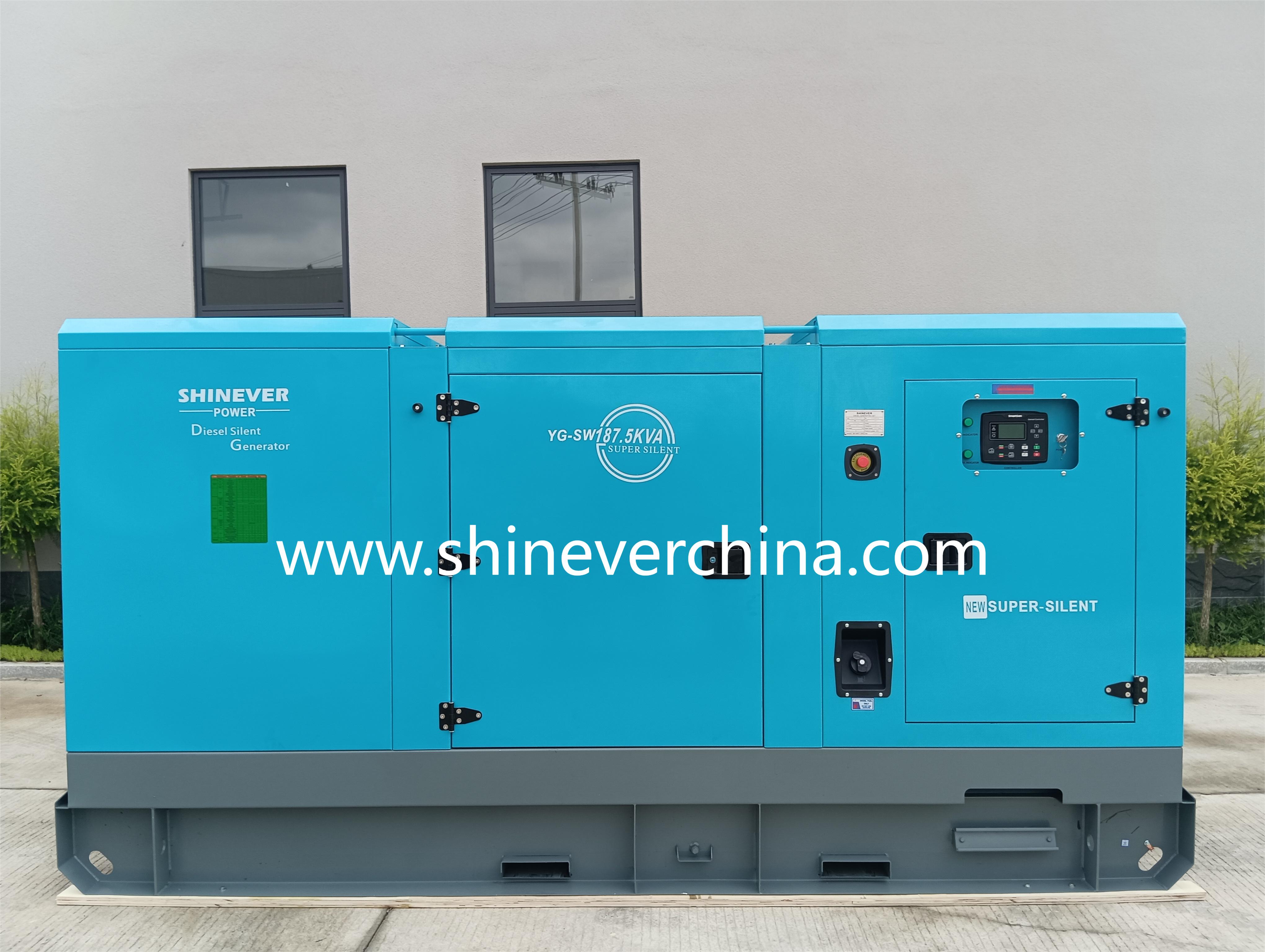 Shinever 柴油发电机组150KW/185KVA 全自动潍柴帕金斯康明斯柴油发电机 大功率柴油发电机