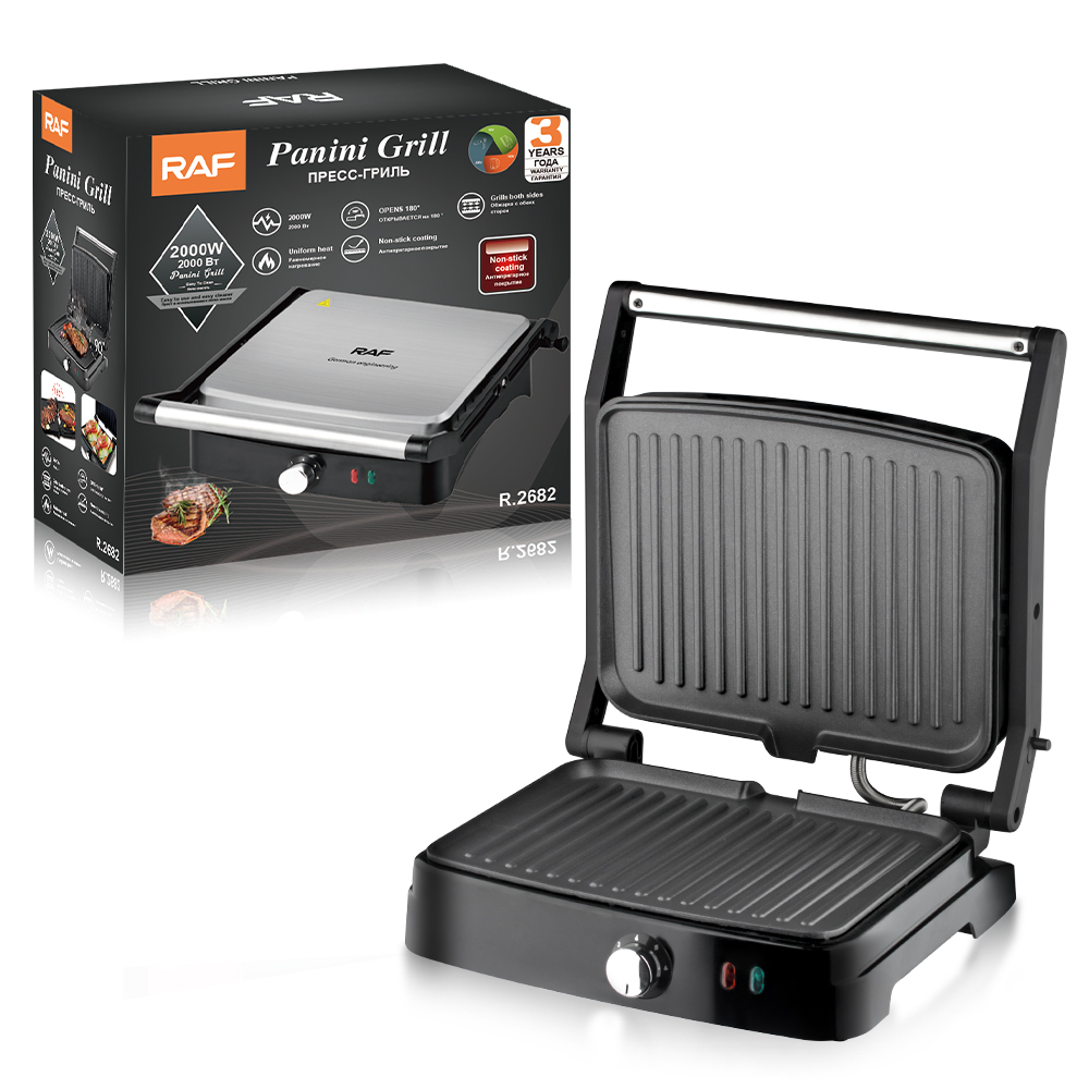 European-style household multi-functional steakmachine, grilled steak machine, iron plate barbecue meat machine, breakfast machine, and steakmachine details Picture