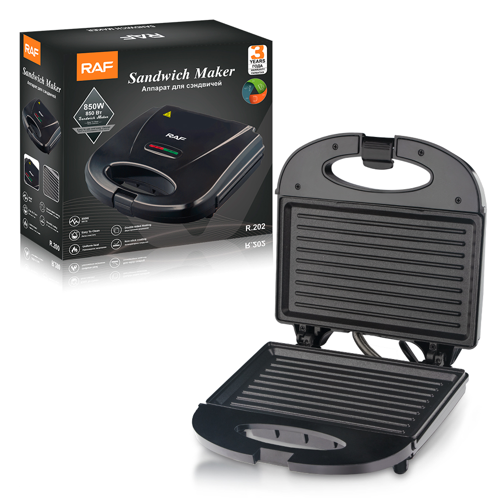 RAF Cross-border European standard household multi-functional breakfast machine, sandwich machine, baking, toast, steak, electric griddle details Picture