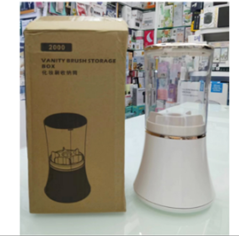 Rotating makeup brush storage cylinder, dressing table brush bucket, desktop makeup brush, lipstick dust-proof pen holder, file box