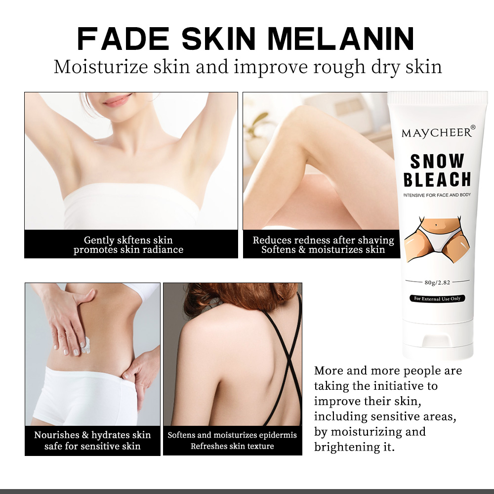 Cross-border MAYCHEER Melatonin Cream whitens the skin, removes dark spots from the armpits, arms, knees, joints and inner thighs Application Scenario
