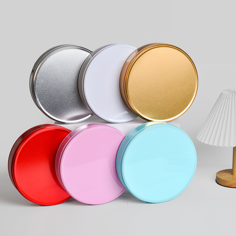 大号圆形马口铁盒子蛋糕甜品喜糖收纳铁盒23圆形大号铁盒子大号饼干甜点糖果包装礼盒圆形铁盒子批发