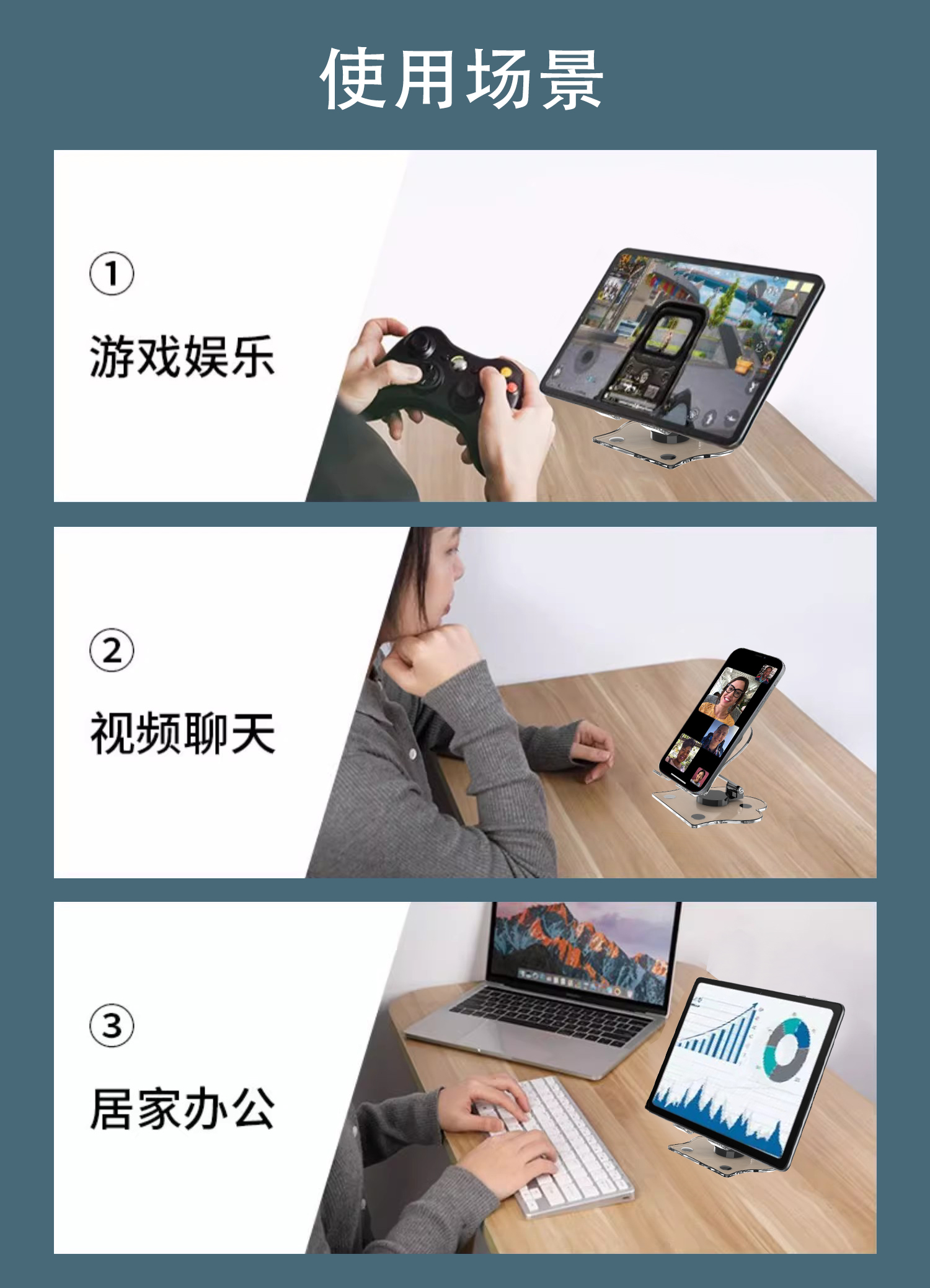 Cat paw stand, mobile phone stand, tablet stand, universal rotating stand for mobile phones and tablets, cute, simple, small and portable stand pic 7