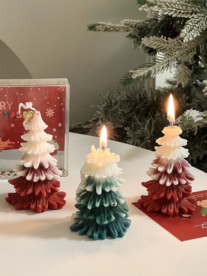 圣诞礼物圣诞树雪花香薰蜡烛ins餐厅桌面摆件圣诞节礼品装饰品伴手礼香薰蜡烛香薰固态香薰无火香薰家居香薰精油香薰香薰香氛图