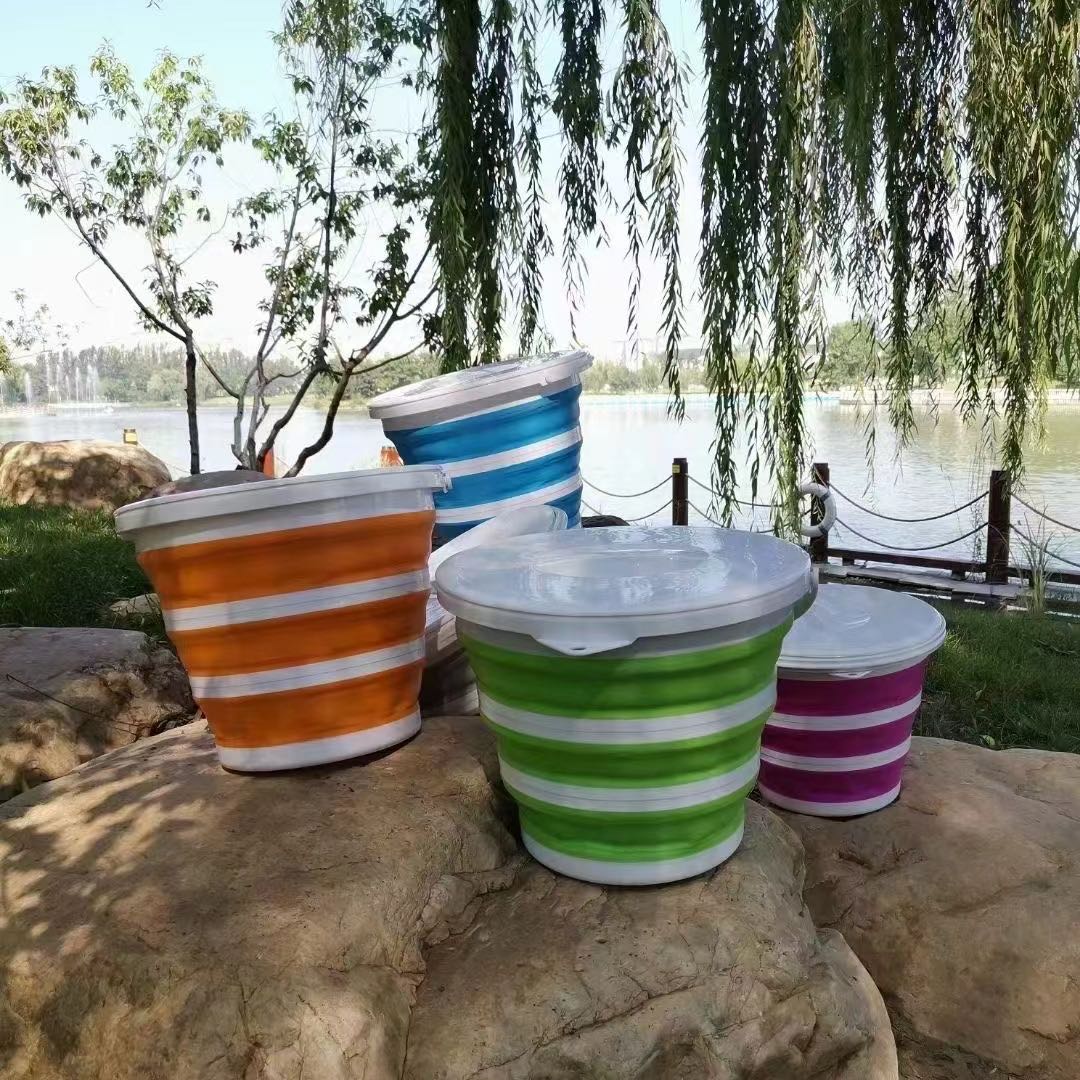多功能可折叠水桶便携户外旅行钓鱼桶伸缩车载洗车桶RS-400044