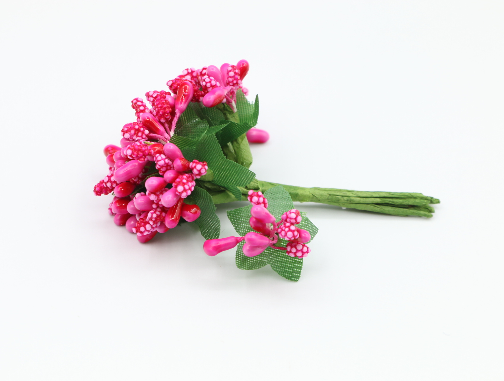 天珠/雪尼尔/蝴蝶兰/花芯/树脂食玩白底实物图