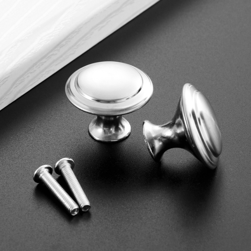 Stainless steel single-hole handle, gold and black cabinet, shoe cabinet, mushroom door handle, simple drawer, round furniture handle Application Scenario