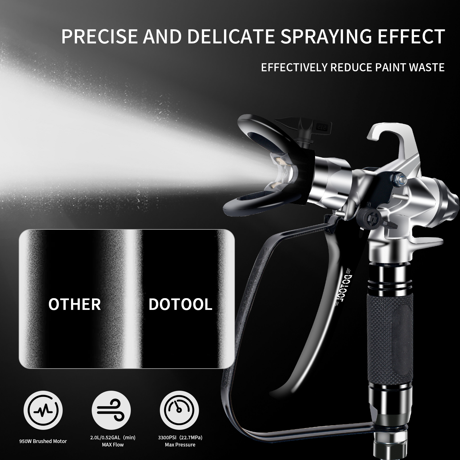 Manufacturer direct sales DOTOOL electric RP8628 high pressure airless spray machine latex paint paint home improvement industry professional grade details Picture