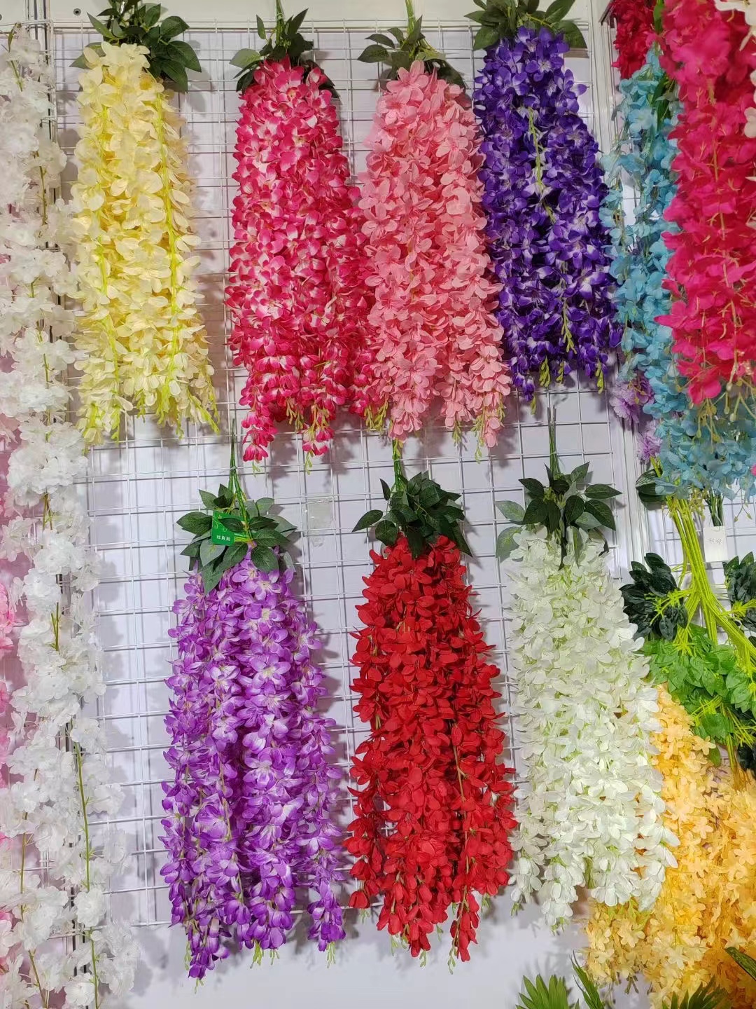 假花塑料花针织毛线花 仿真柏树配件 植绒毛装饰品 室内装饰生态美观耐用