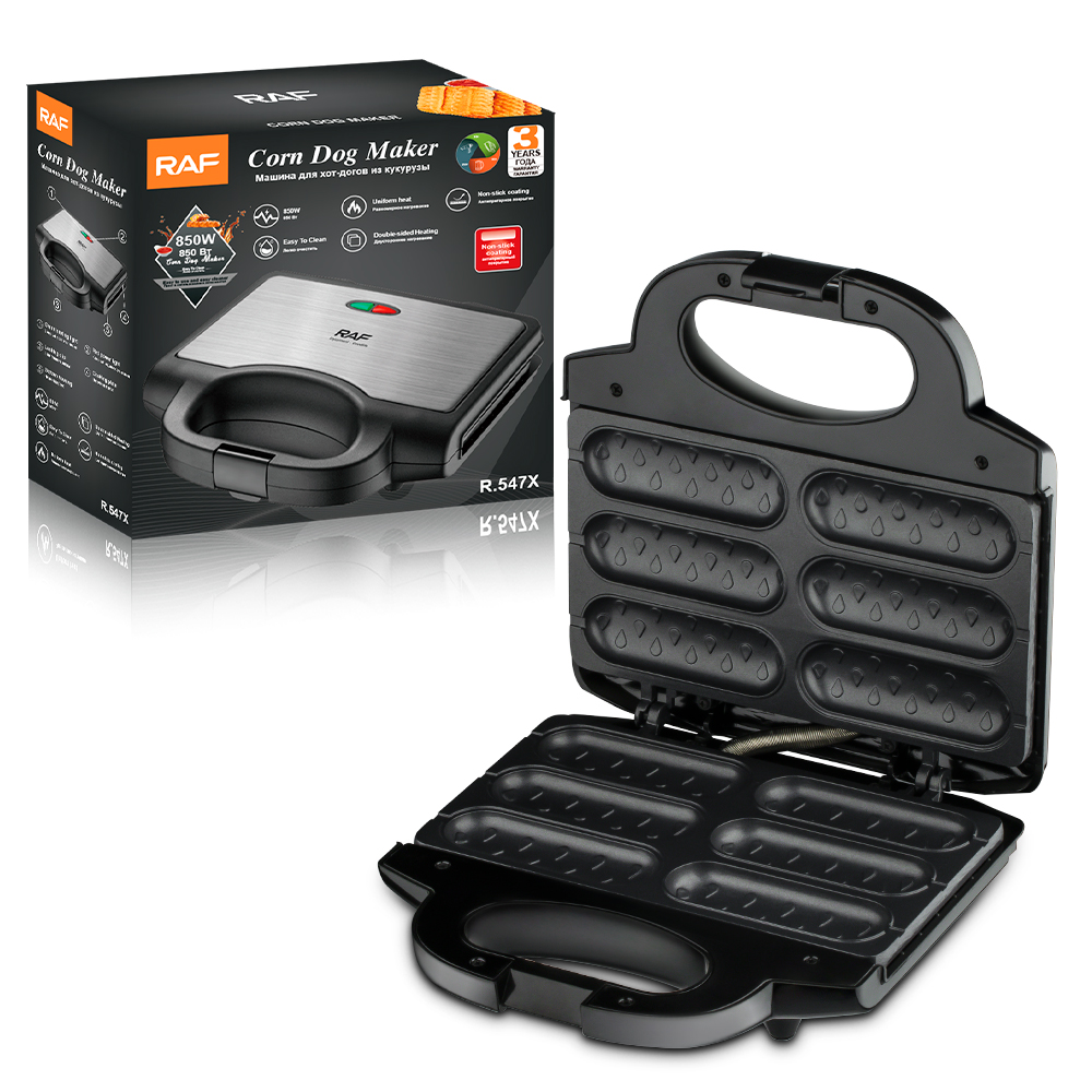 RAF European standard cross-border home sausage maker, hot dog maker, breakfast maker, sandwich maker, waffle maker, multi-functional details Picture