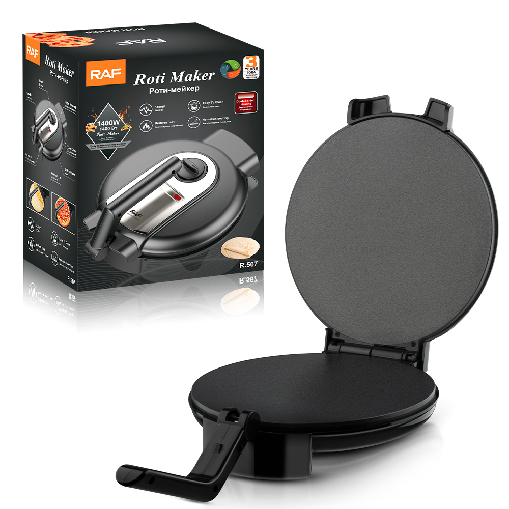 RAF cross-border European standard household thin pancake machine, spring pancake machine, household electric pancake stand, spring roll crepe machine, pancake spreading machine details Picture