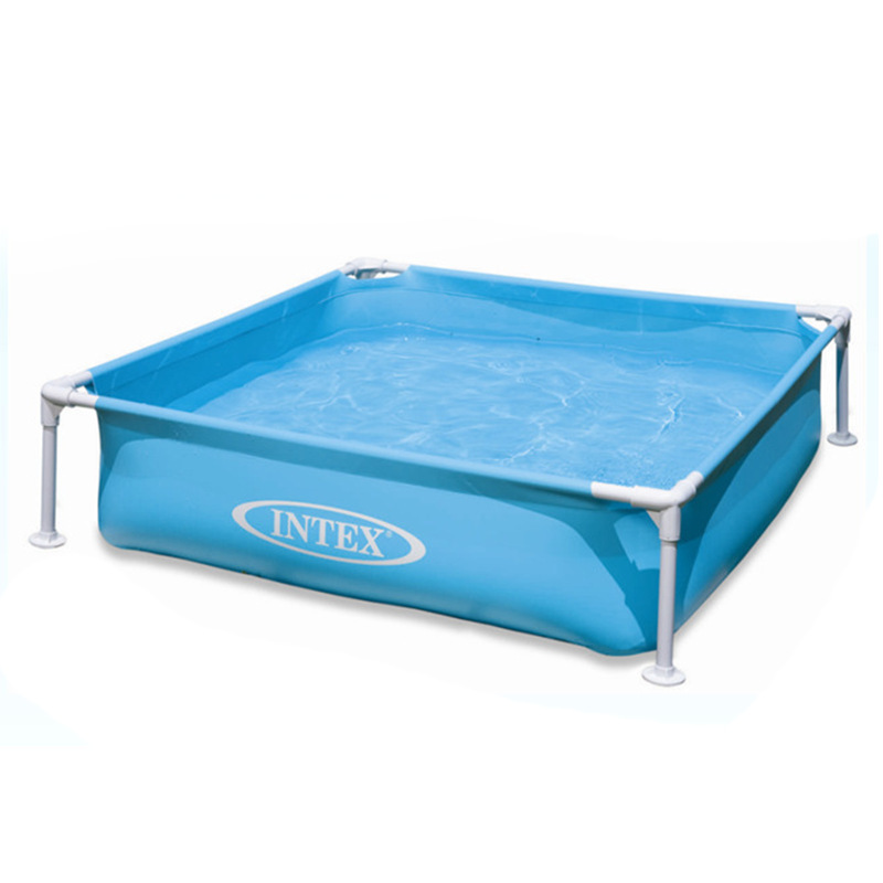 INTEX57173 Baby swimming pool, children's square mesh frame pool, baby bathtub, play and fishing pool