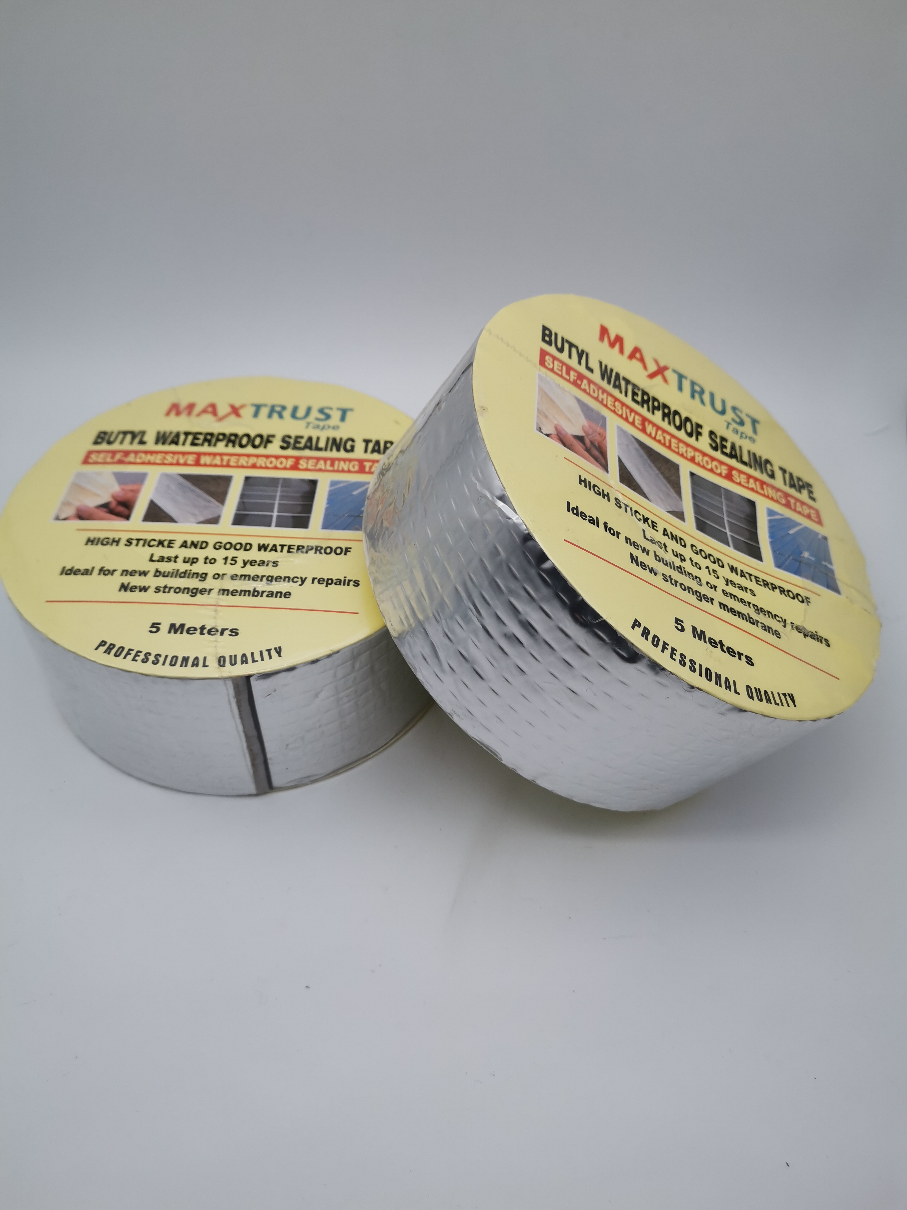 Butyl Waterproof Tape Roof Adhesive Waterproof Repair Material Self-Adhesive Waterproof Coil Water Leakage Adhesive Waterproof Tape Application Scenario