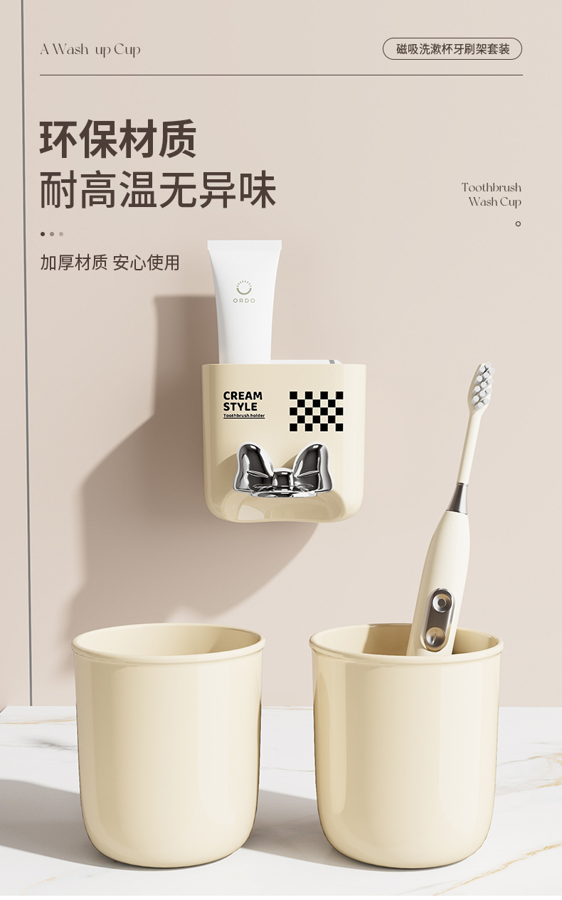 G13-Y0619牙刷置物架卫生间壁挂式漱口杯牙杯收纳架电动牙刷架子牙刷架牙刷置物架详情图10