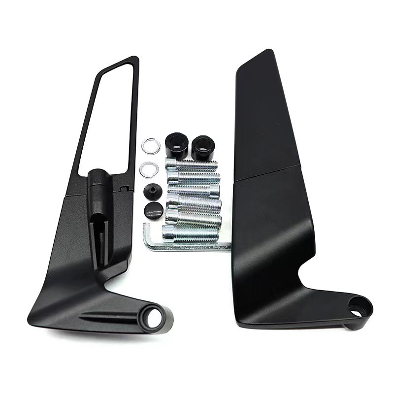 231112定风翼电动摩托车后视镜电瓶车后照镜 铝合金平面后视镜反光观后镜倒车镜详情15