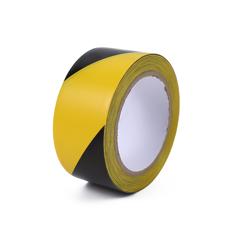 Black And Yellow Pvc Warning Tape Wholesale Reflective Film Warehouse Ground Identification Waterproof Zebra Crossing Hydroelectric Tape Manufacturers Item Picture