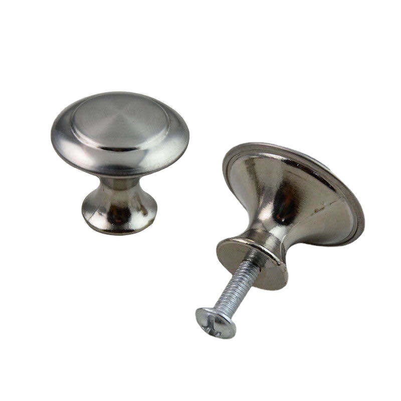 Stainless steel single-hole handle, gold and black cabinet, shoe cabinet, mushroom door handle, simple drawer, round furniture handle Item Picture