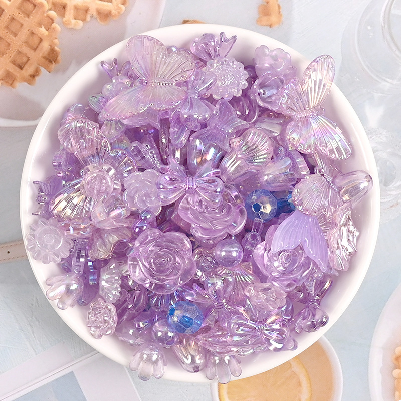 Resin Diy Special Baroque Bow Diy Hairpin Cream Glue Accessories Resin Small Accessories Specification drawing