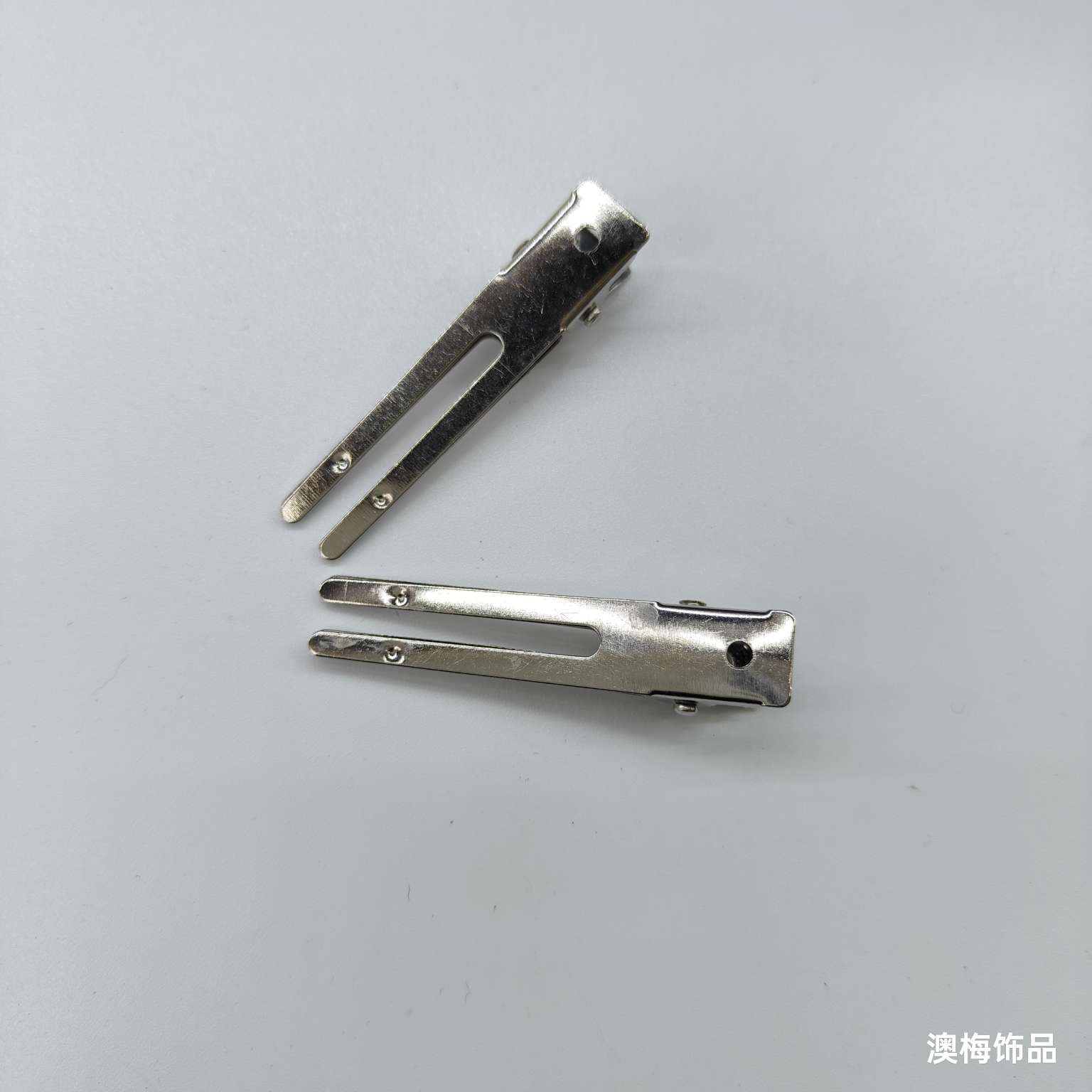 Double hairpins, hair accessories, side clips, DIY square clips, duckbill clips, crocodile clips, hair clips, metal hair clips, Aomei accessories Specification image