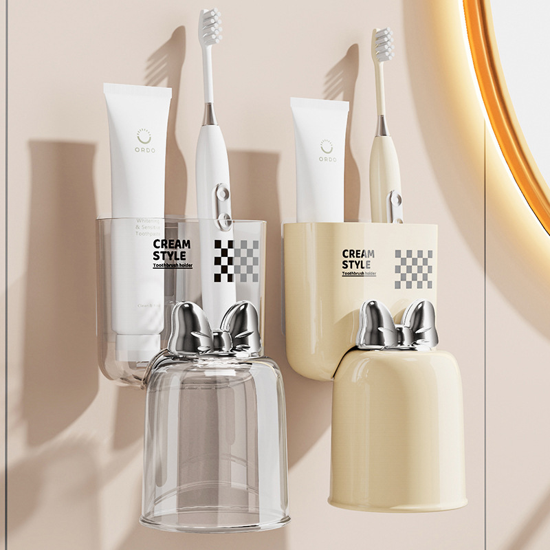 G13-Y0619牙刷置物架卫生间壁挂式漱口杯牙杯收纳架电动牙刷架子牙刷架牙刷置物架产品图