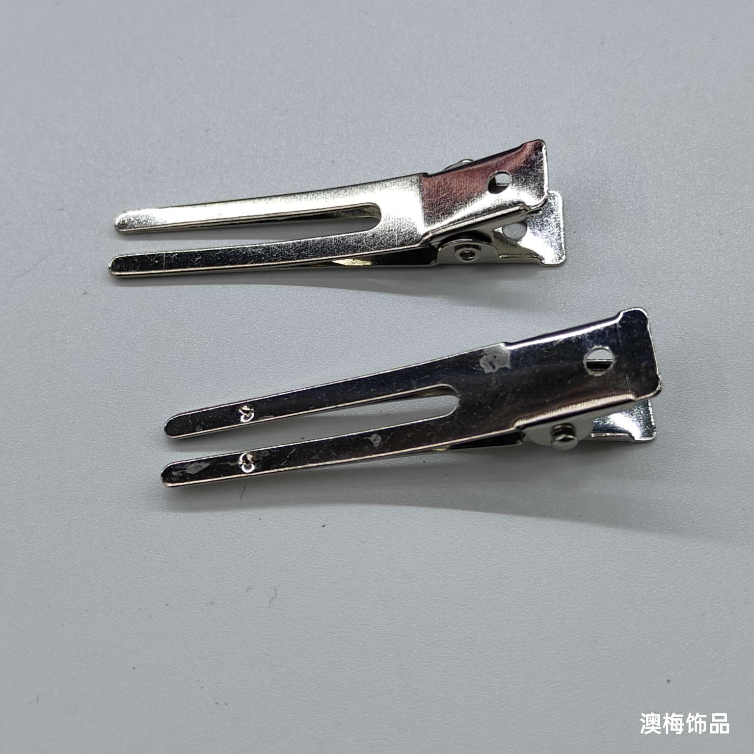 Double hairpins, hair accessories, side clips, DIY square clips, duckbill clips, crocodile clips, hair clips, metal hair clips, Aomei accessories Item Picture