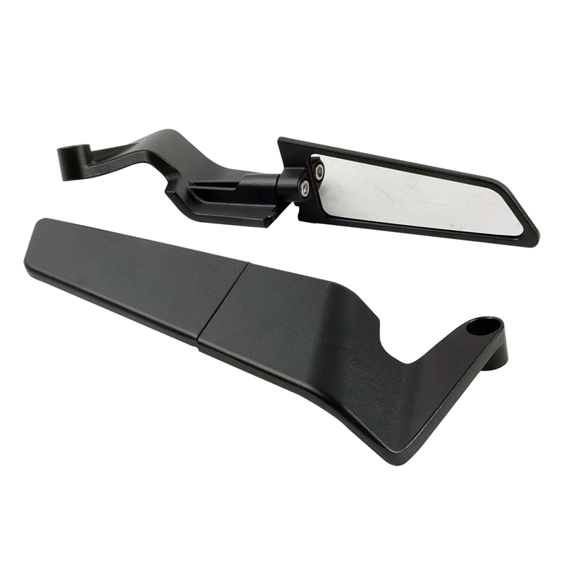 231112定风翼电动摩托车后视镜电瓶车后照镜 铝合金平面后视镜反光观后镜倒车镜产品图