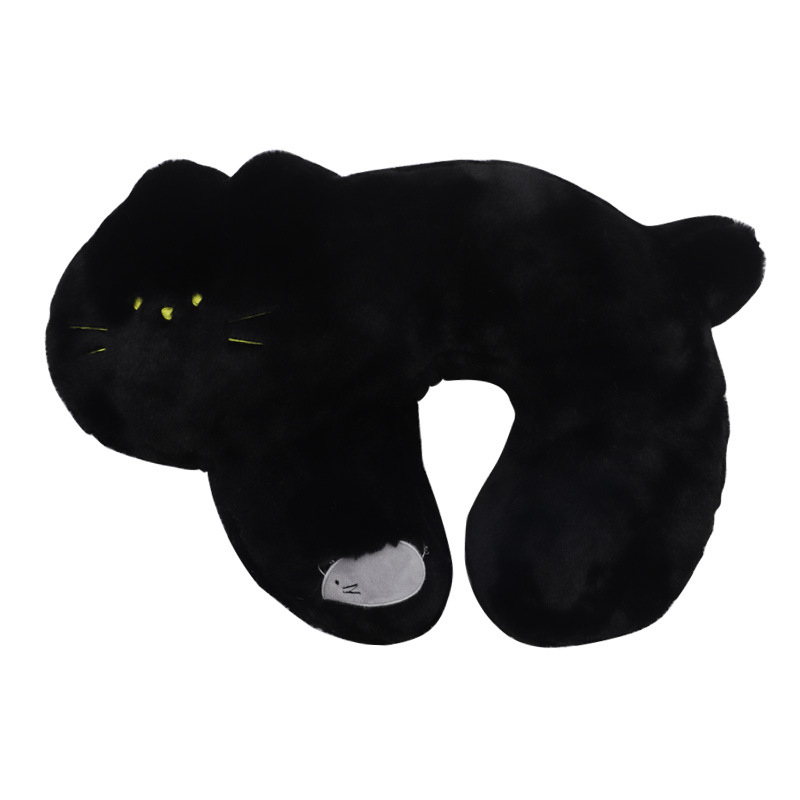 Cartoon Animal Kitten Cotton U-Shaped Pillow, Kangle House Pp Cotton Filled Neck Pillow, Travel And Business Trip Neck Pillow Order Item Picture