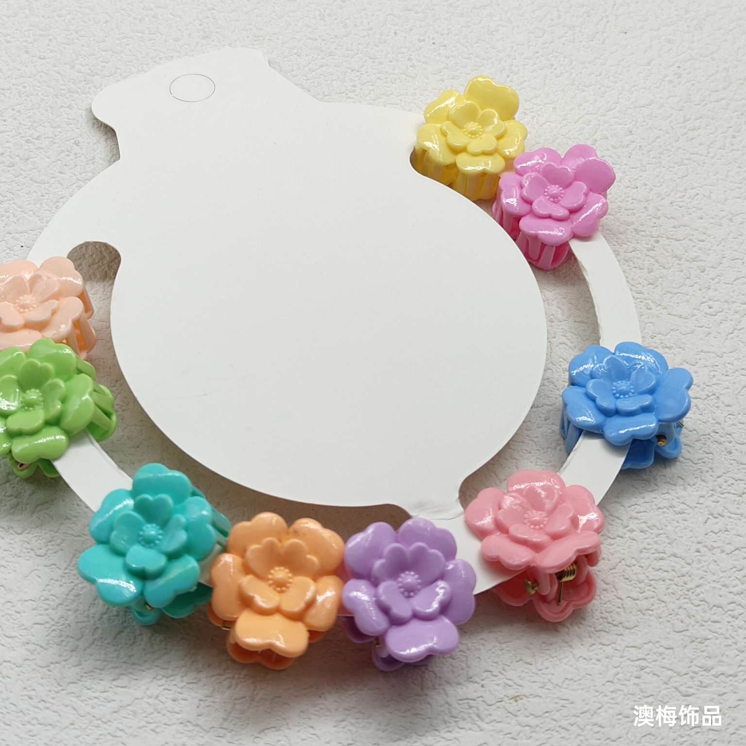 2CM mini flower hair clips, children's hair clips, small bangs hair clips, top clips, broken hair clips, rose hair clips, solid color detail image 6