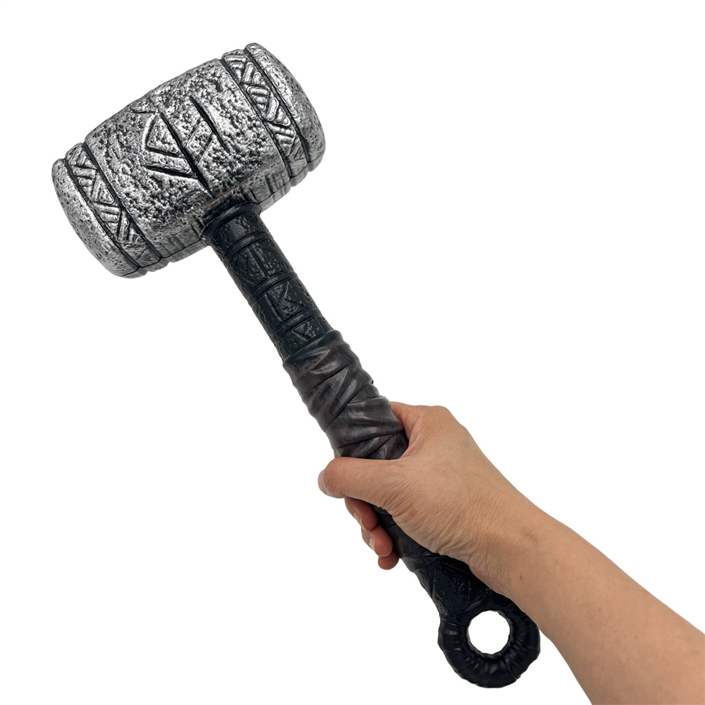 Plastic zombie hammer, April Fool's Day comic convention cosplay prop, Thor's hammer simulation tool Specification image