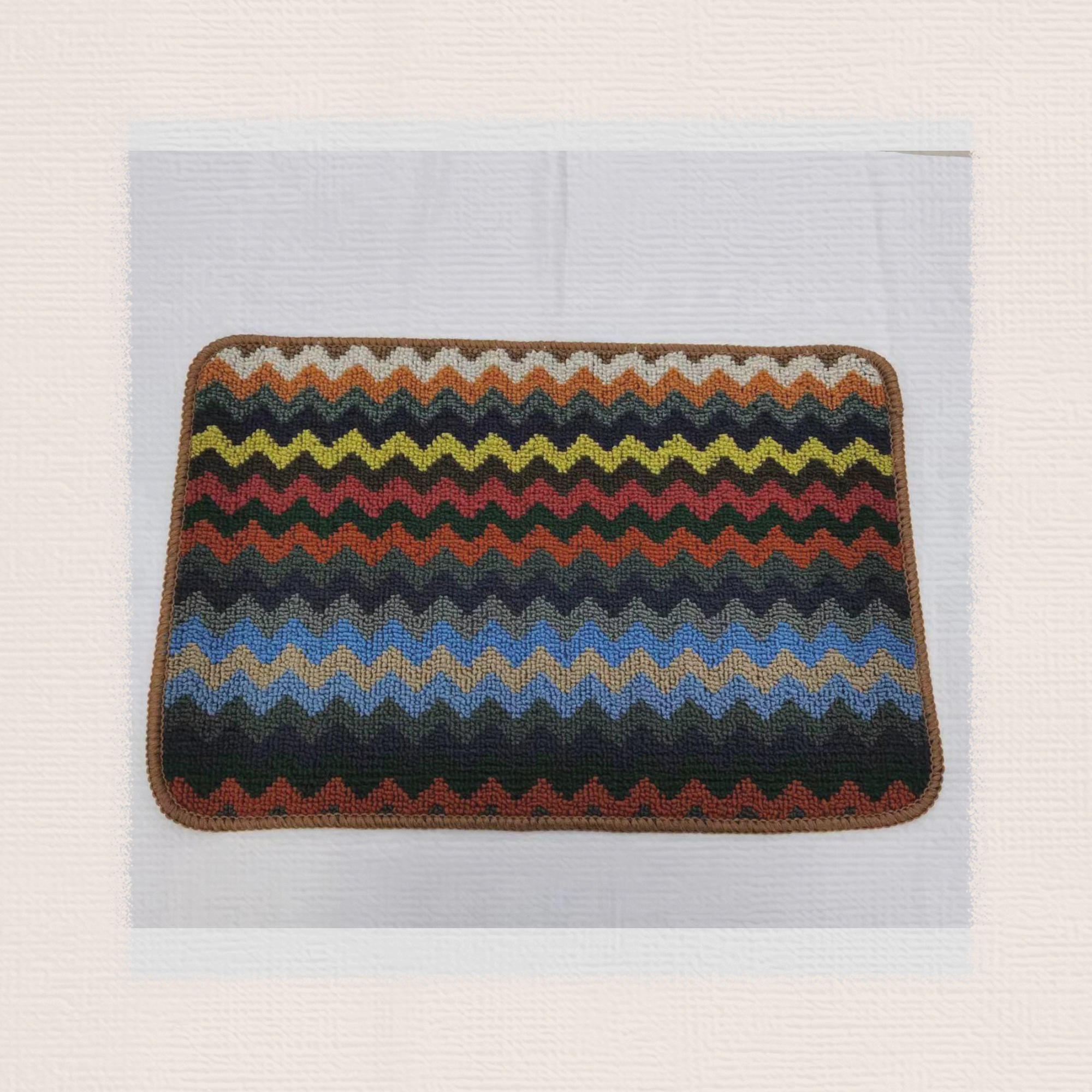 New TPR base color strip floor mat, carpet floor mat, door mat, anti-slip mat, kitchen mat, absorbent mat, mud-scraping mat, bathroom mat, size 38*58cm Item Picture
