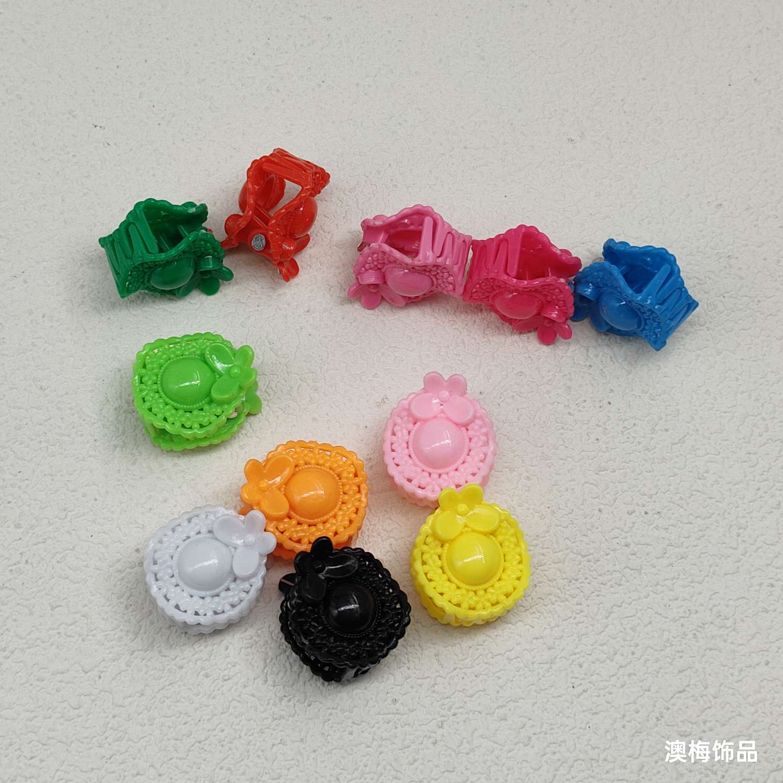 2CM mini hat solid color gripper, children's hair gripper, small bangs hair clip, top clip, broken hair clip, hair clip details Picture