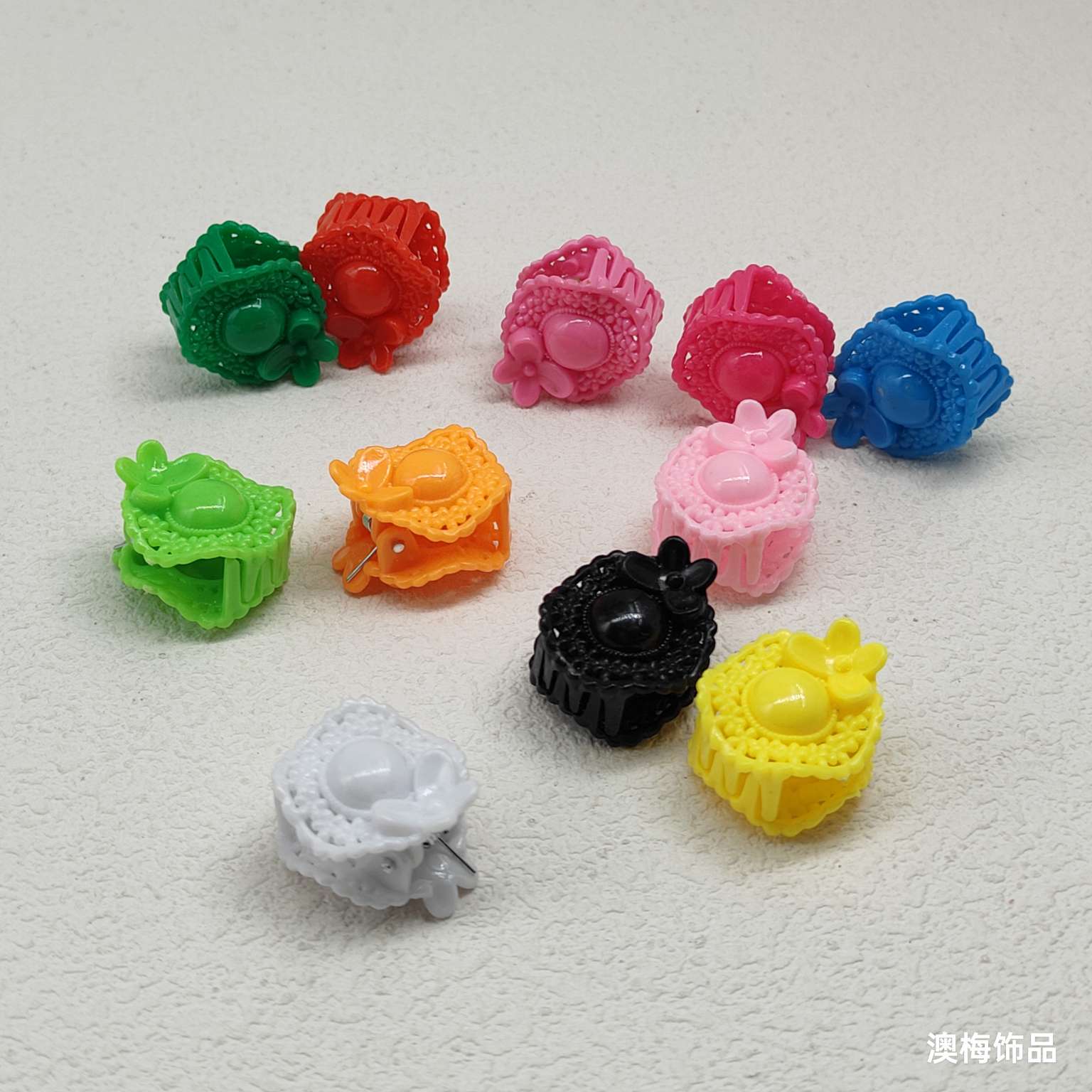 2CM mini hat solid color gripper, children's hair gripper, small bangs hair clip, top clip, broken hair clip, hair clip Specification image