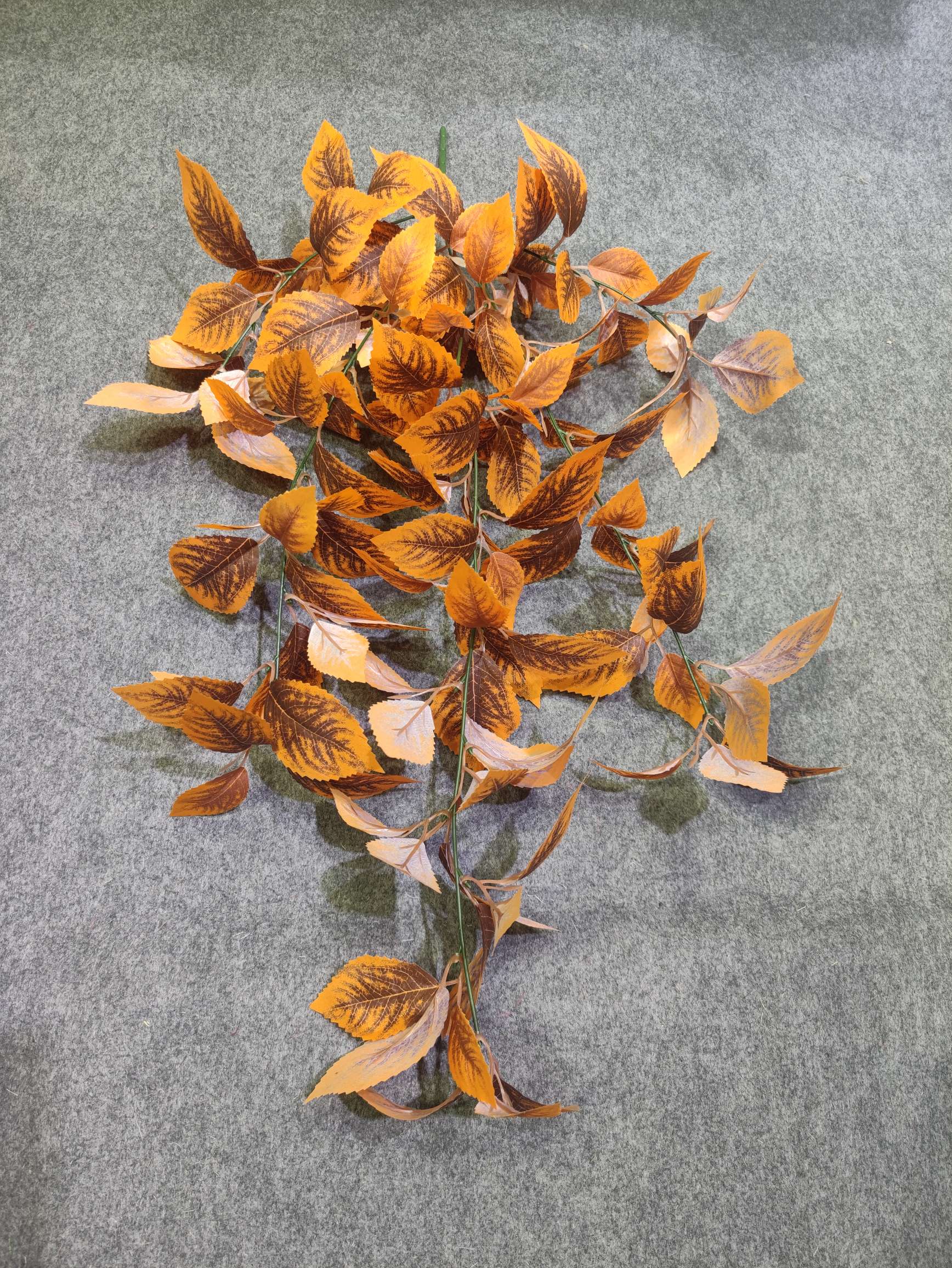 Autumn maple leaf simulation plant garden landscaping plant wall design, green plant home flower art DIY ornaments, artificial leaf export pic 9