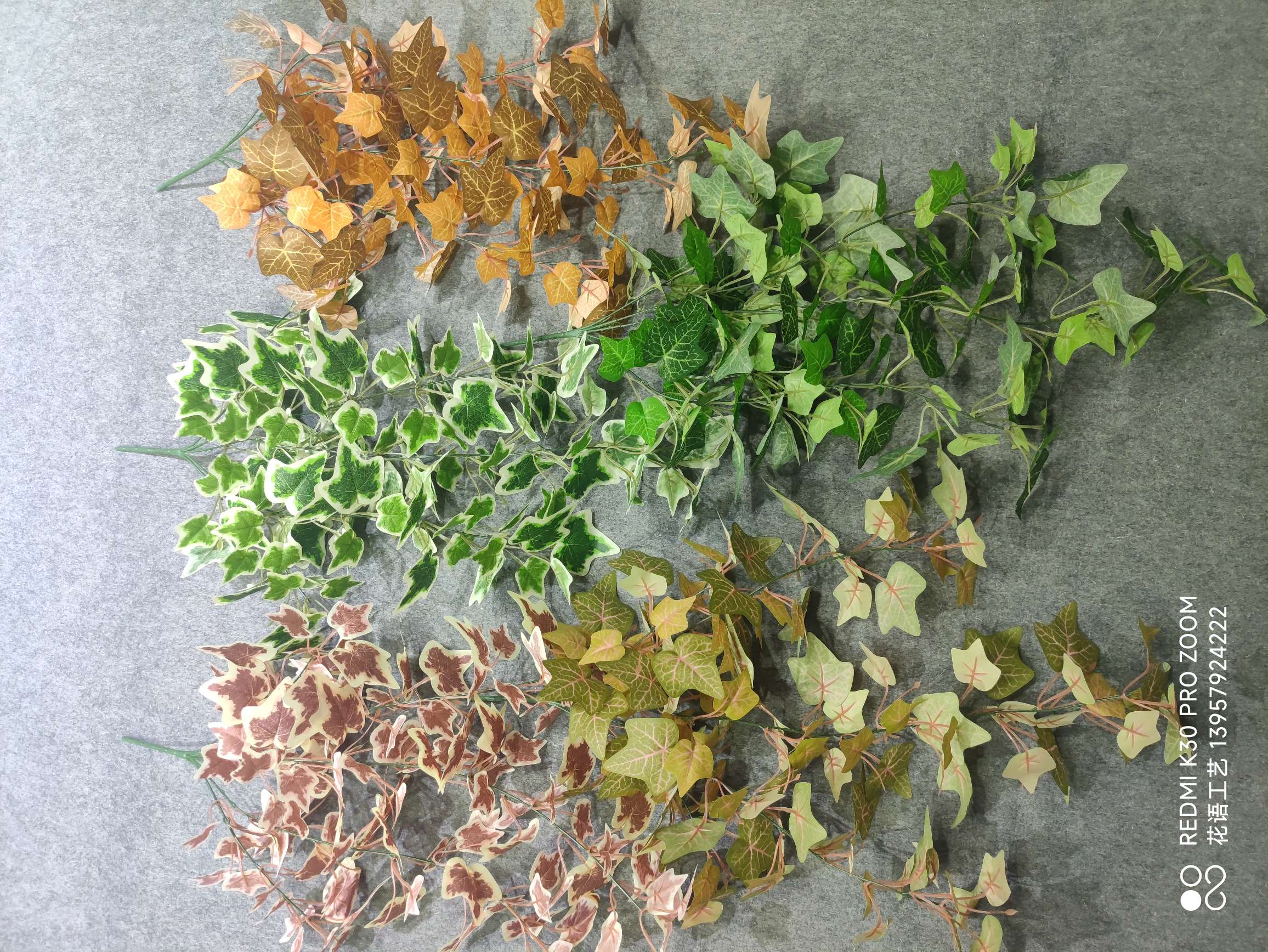 Autumn maple leaf simulation plant garden landscaping plant wall design, green plant home flower art DIY ornaments, artificial leaf export pic 10