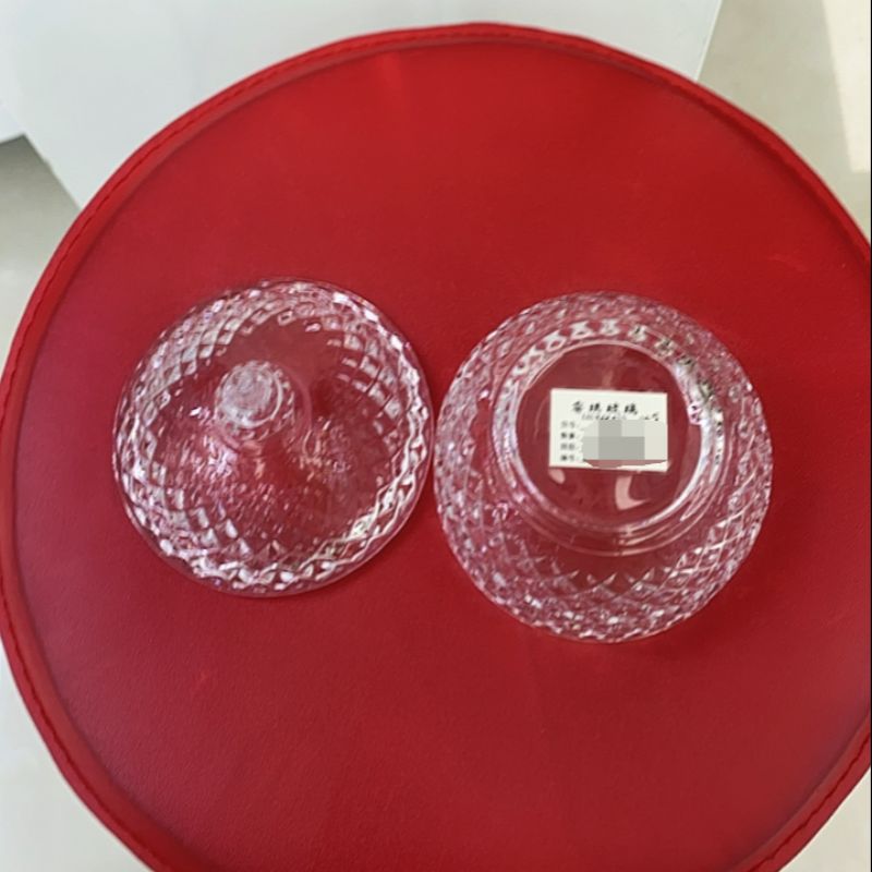 علب علب علب الحلوى الشفافة التي تحمل أغطية قطنية، علب علب الشاي Item Picture