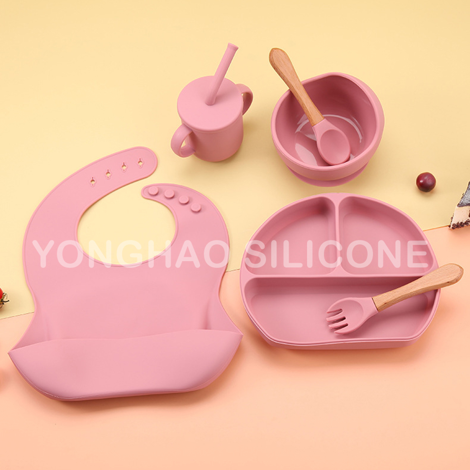 硅胶口水兜/口水巾/口水巾防水面料/母婴用品硅胶口水兜/硅胶围兜产品图