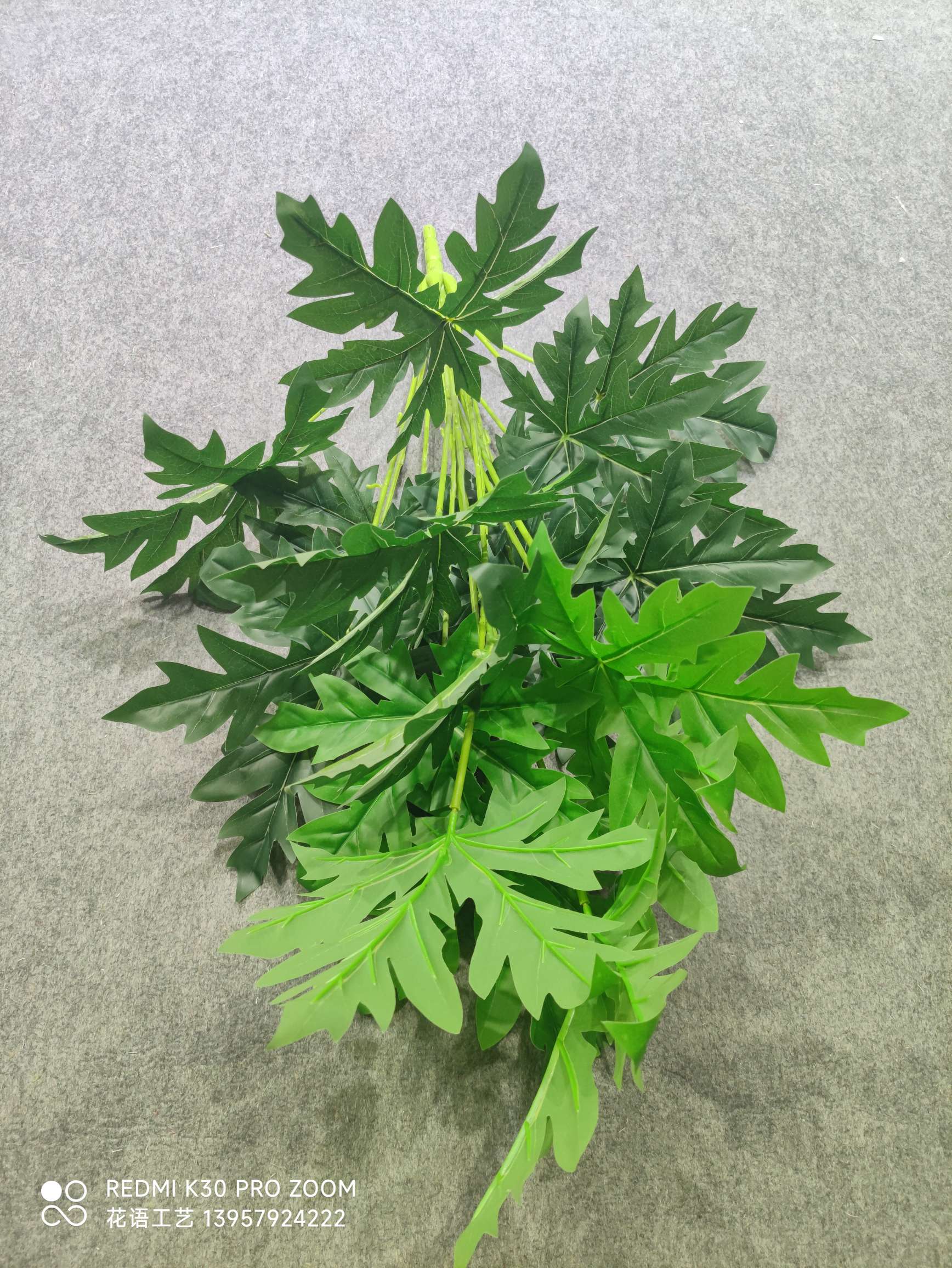 Nordic simulation pothos potted plant, 18-leaf tall branch, large bunch of turtle-back leaves, indoor landscaping decoration, evergreen banana leaves Specification image