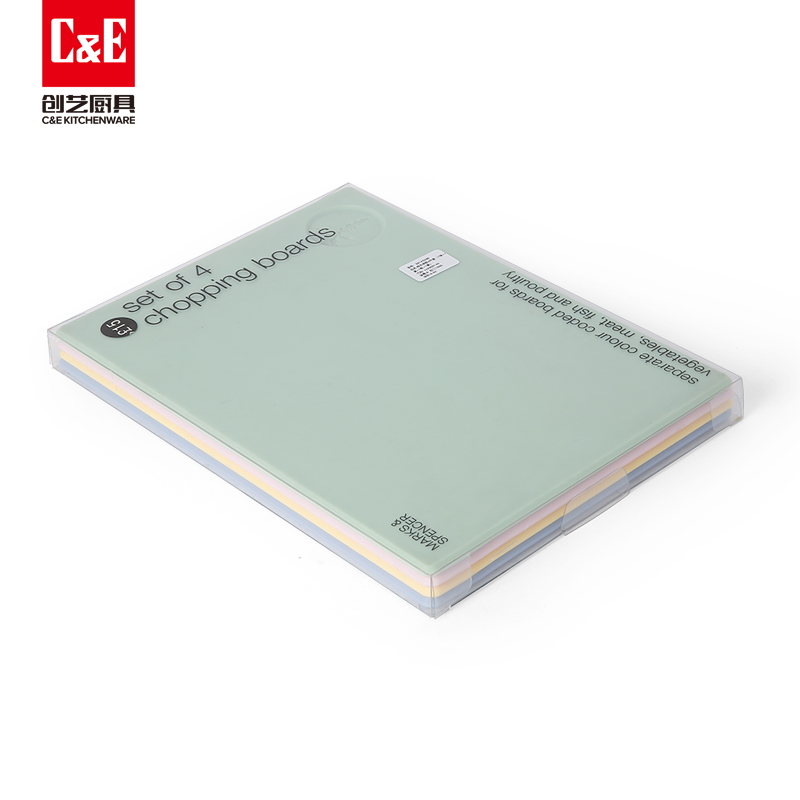 C&E创艺菜板4件套新款简约双面可用砧板厨房家用厂家批发详情3