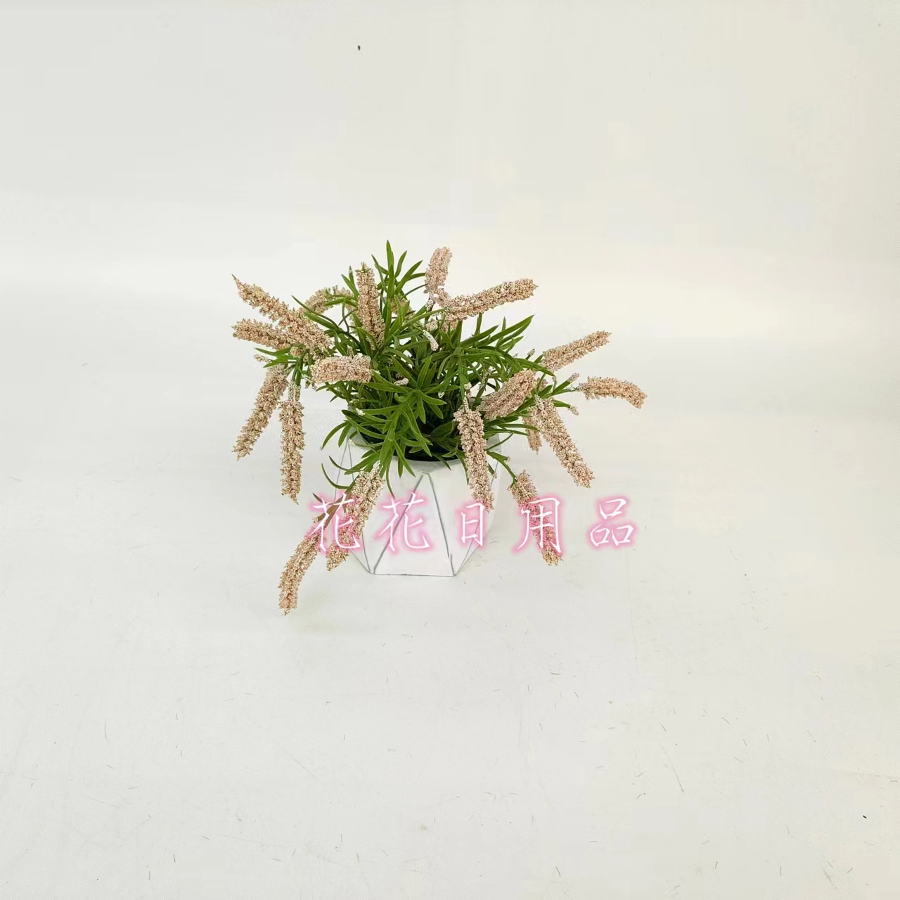 Artificial Flower Fake Flower Bonsai Cement Basin Setaria Decoration Application Scenario