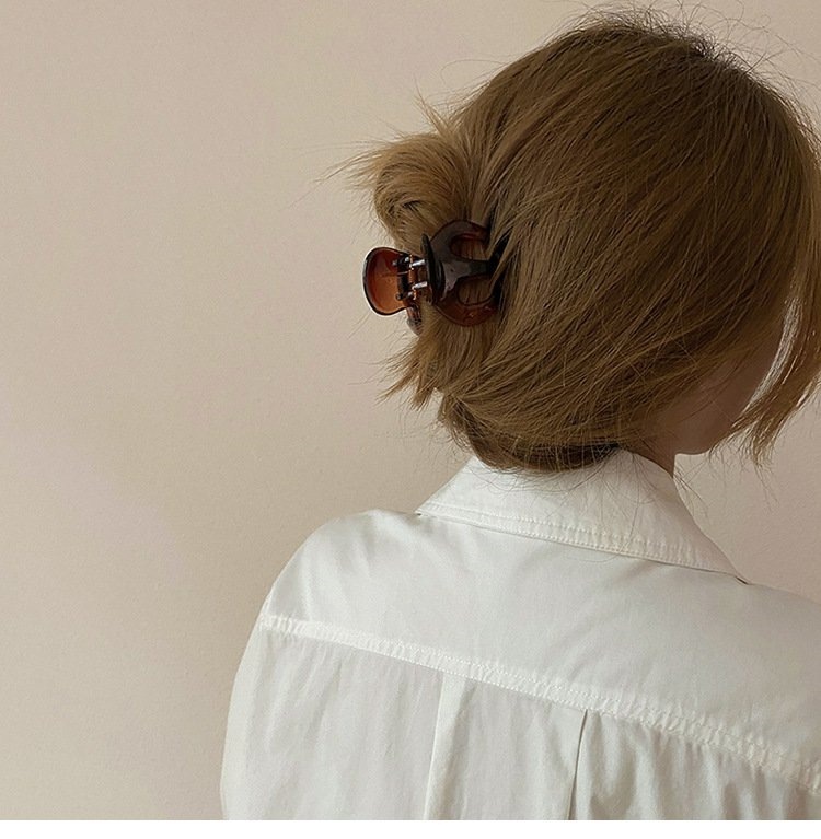 5cm亚克力透明抓夹爪子发夹发抓法式简约优雅发饰头饰批发详情6