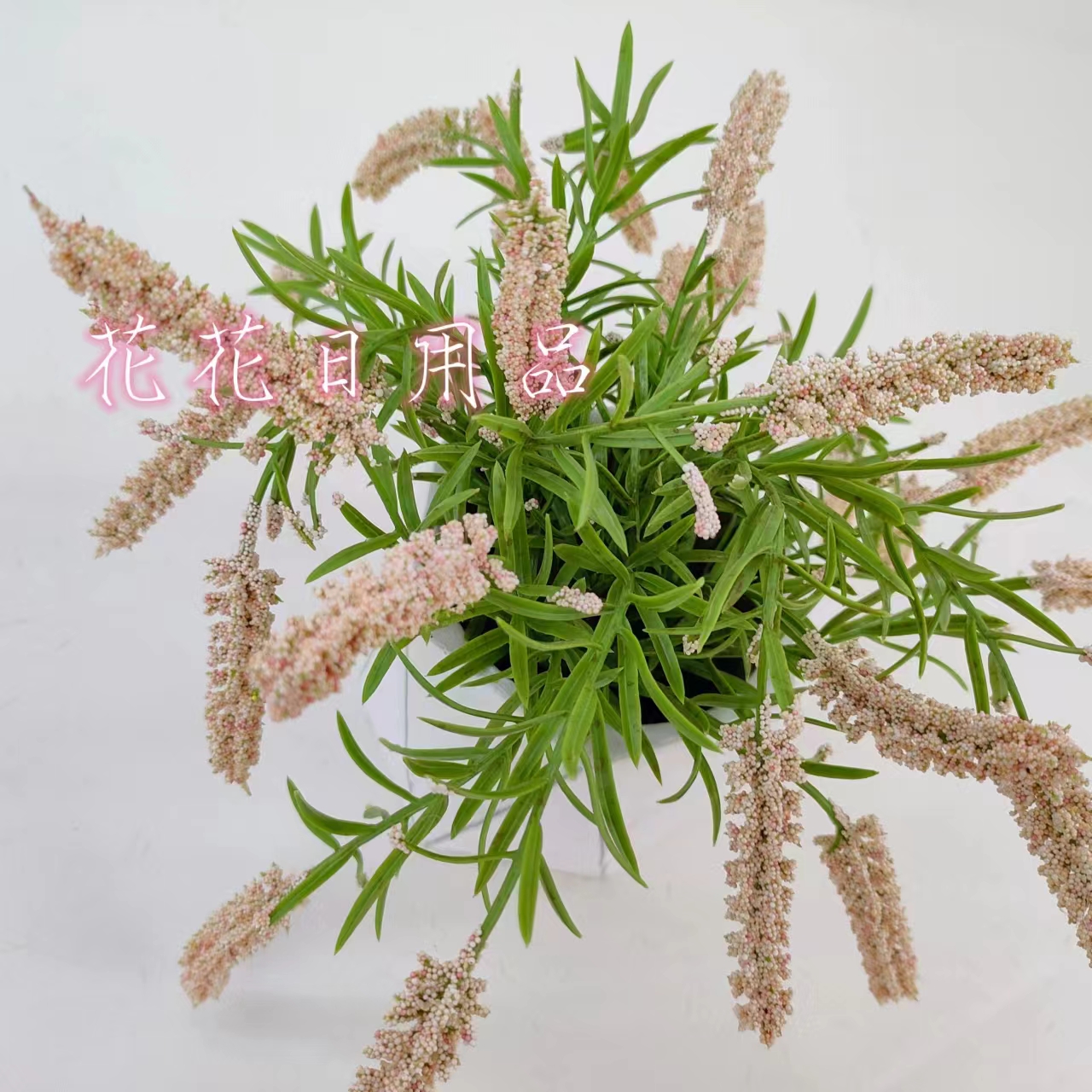 Artificial Flower Fake Flower Bonsai Cement Basin Setaria Decoration Item Picture