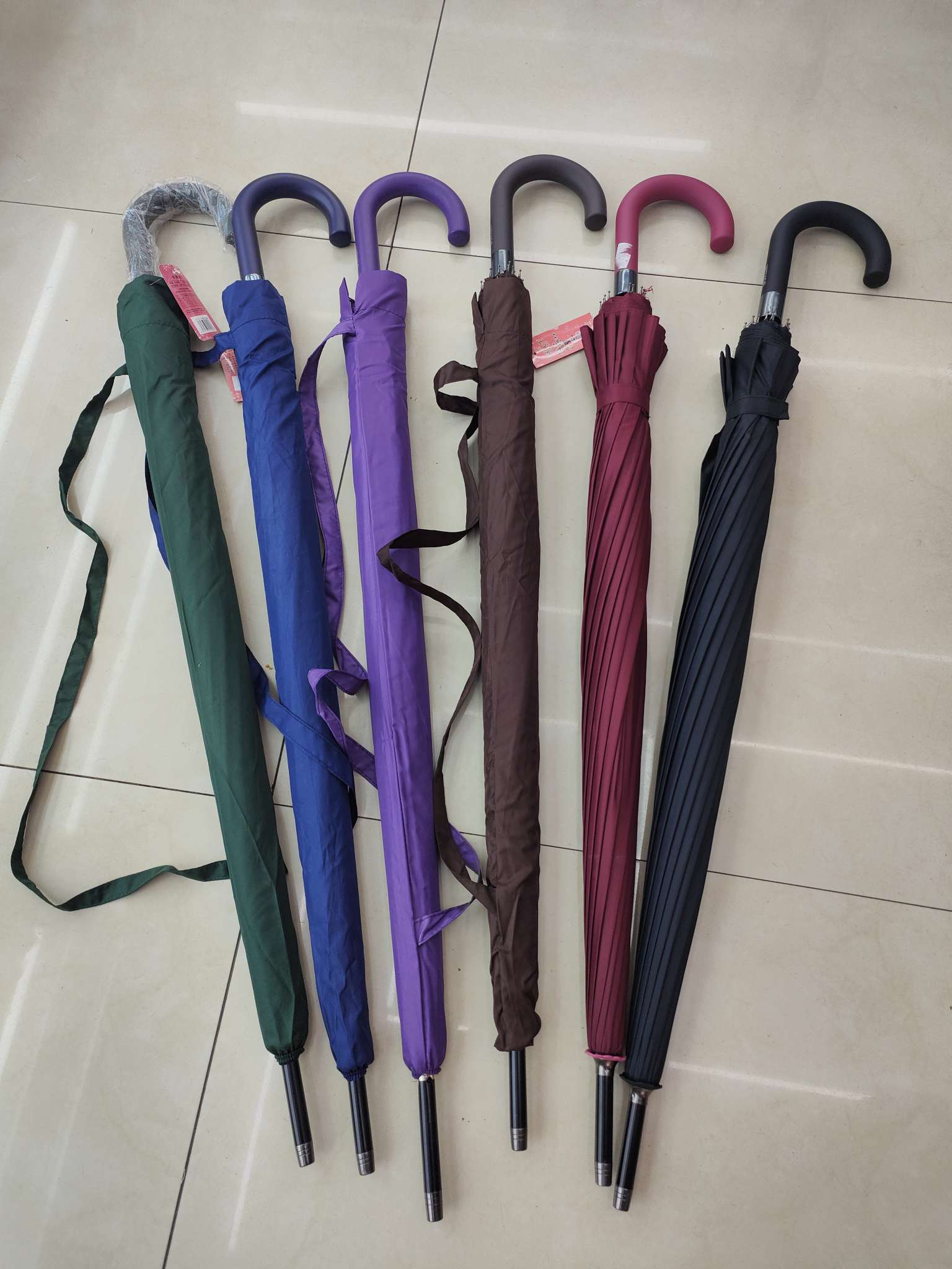 16骨超坚固防雨抗风纤维骨架自动长伞