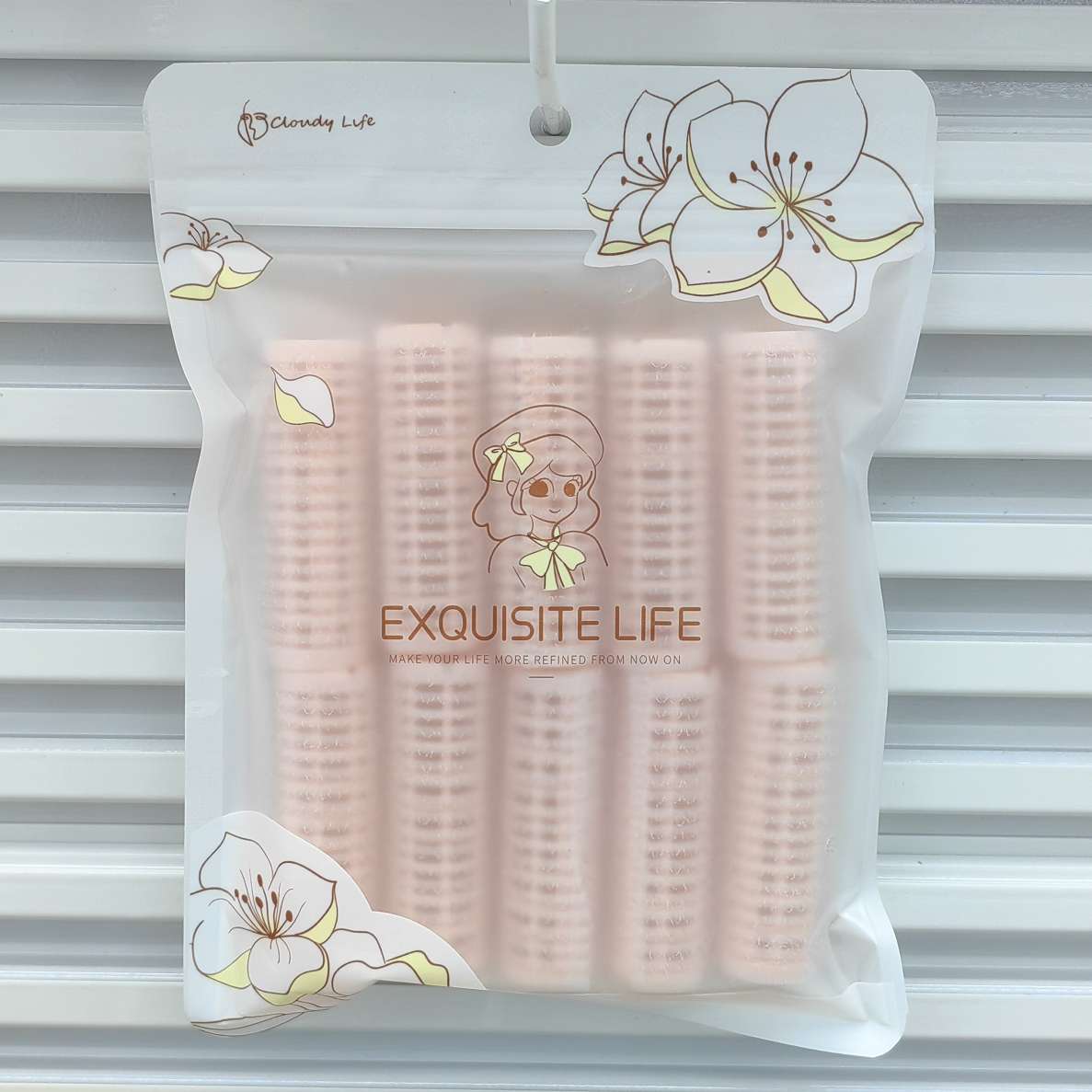 发卷卷发一次性卷10个装直径1.5cm发卷自粘发卷四色可选卷发详情图6