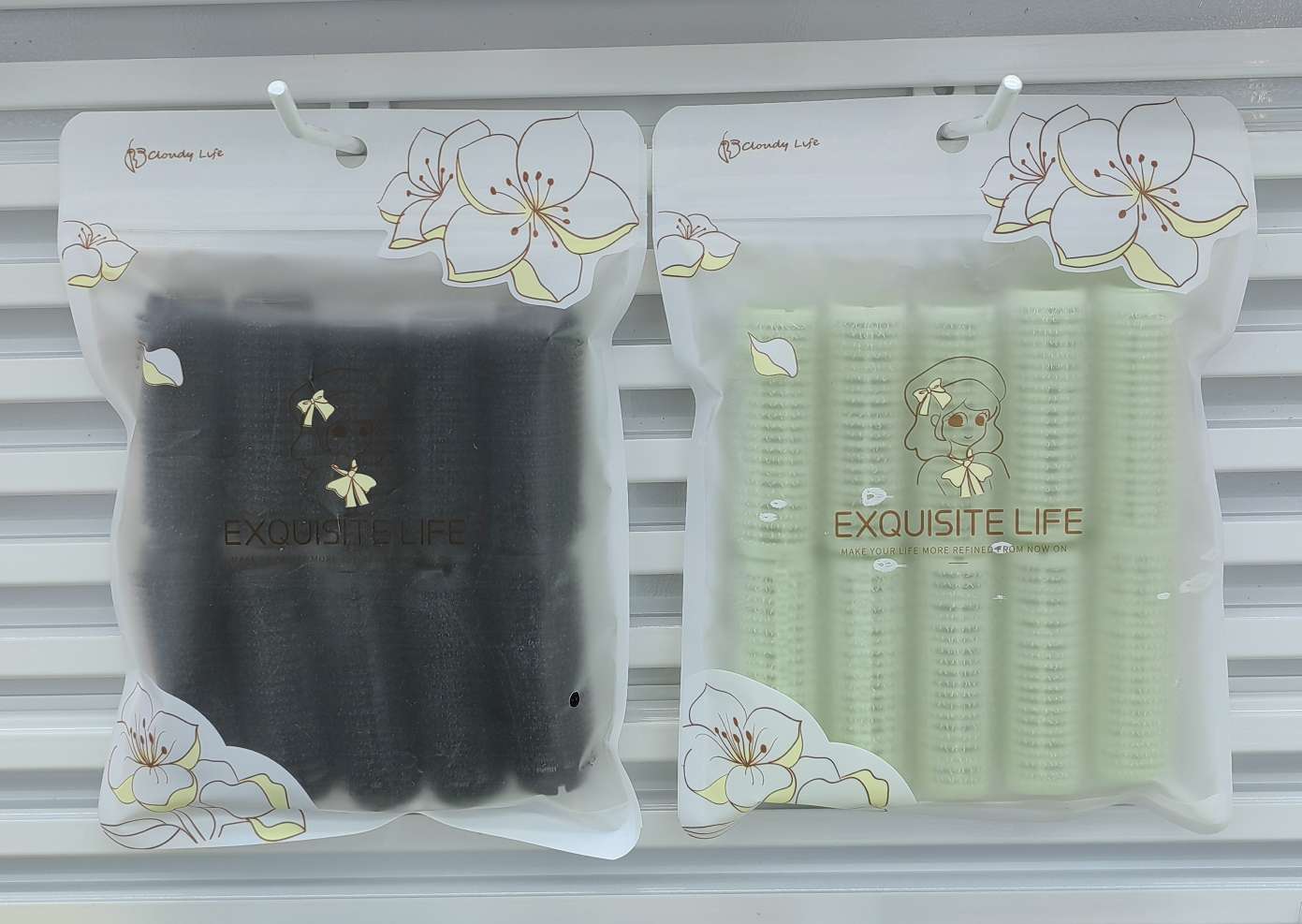 发卷卷发一次性卷10个装直径1.5cm发卷自粘发卷四色可选卷发产品图