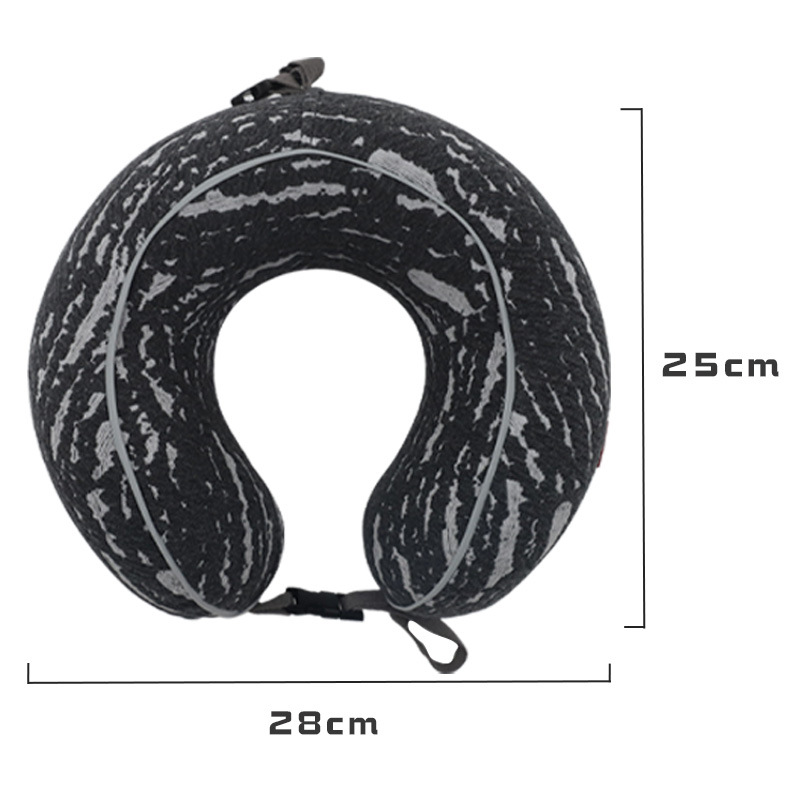 Simple snowflake jacquard fabric neck pillow, memory foam U-shaped pillow, Recreation House travel pillow, portable neck pillow, neck pillow order Specification image