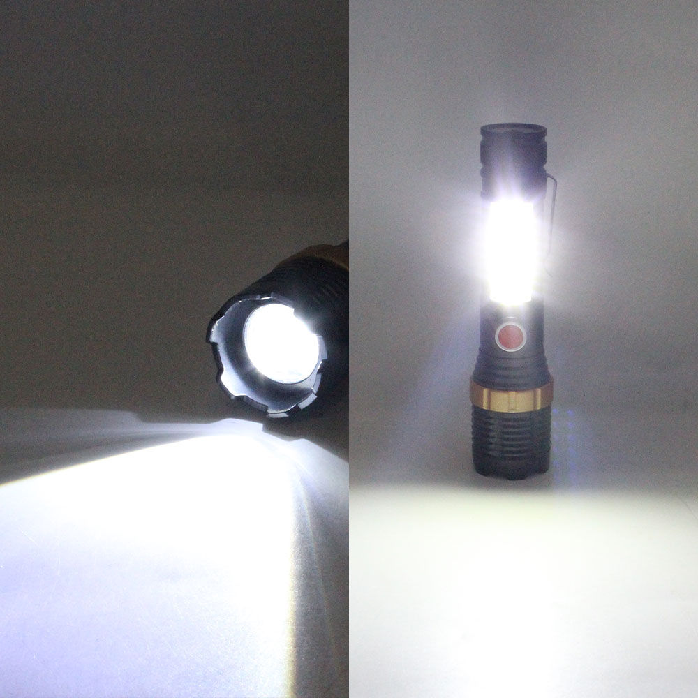 KINSACA Star Source USB Rechargeable plastic Flashlight LED Specification image