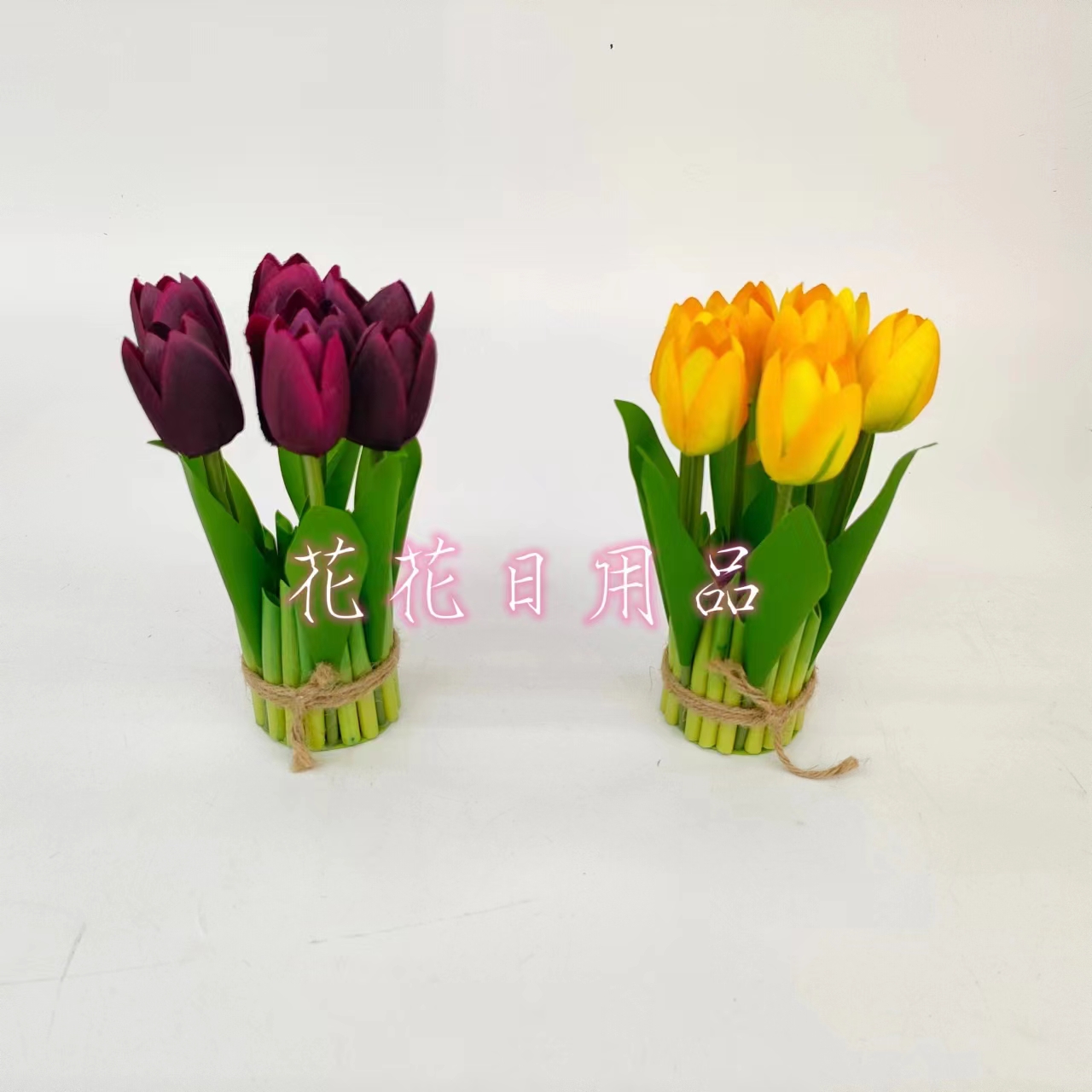 Artificial Flower Fake Flower Bonsai 7 Head Tulip Decoration Specification drawing