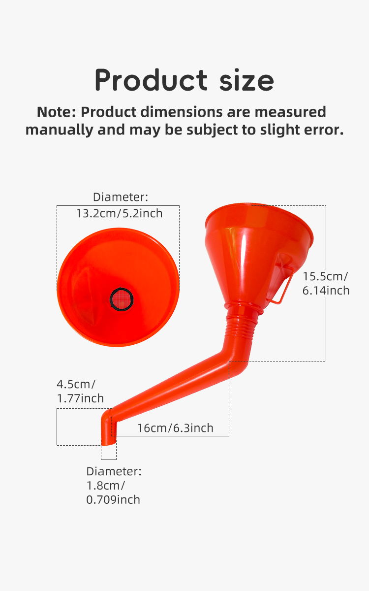 Car and motorcycle refueling funnel diameter 13.2CM详情4